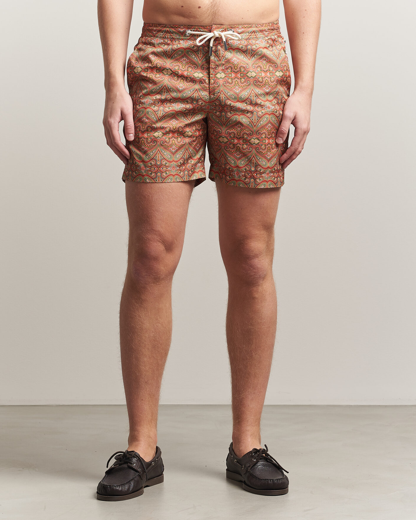 Herren | Badehosen | Orlebar Brown | Bulldog Drawcord Carnival Swim Shorts Vermillion