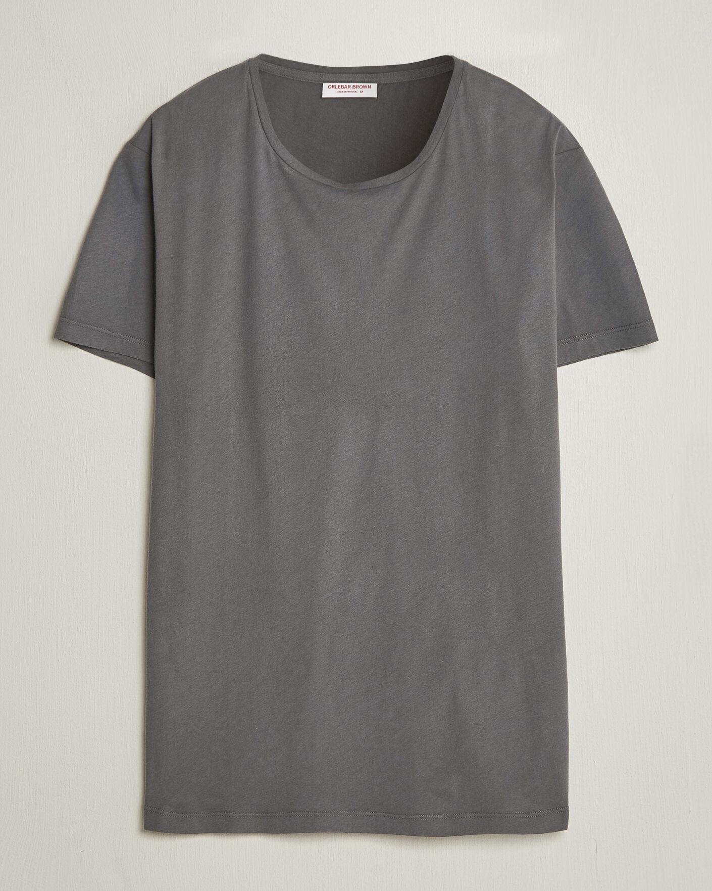 Herren | T-Shirts | Orlebar Brown | OB Crew T-Shirt Elephant Grey