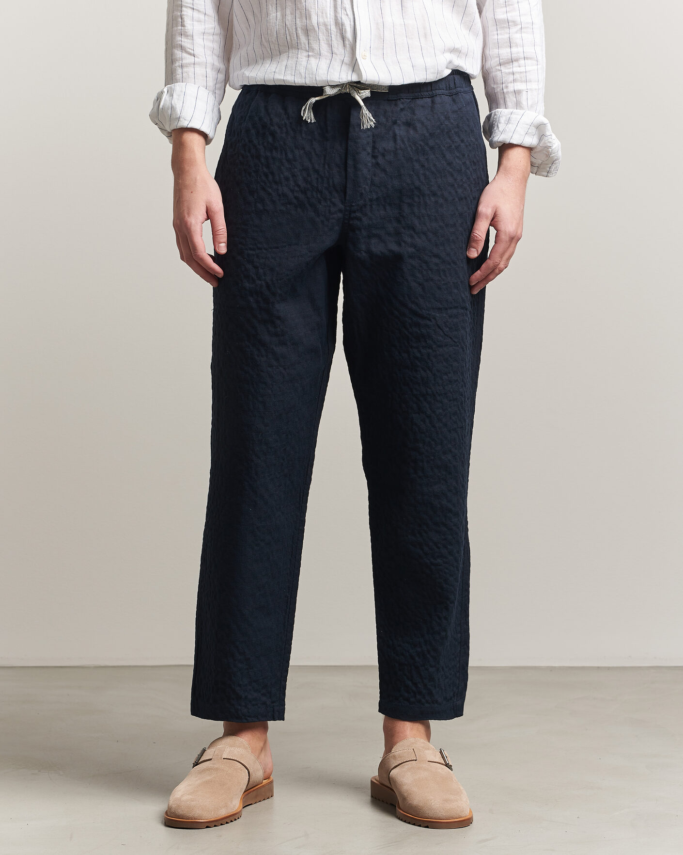 Herren | Hosen | Orlebar Brown | Sonoran Sereno Herringbone Trousers Night Iris