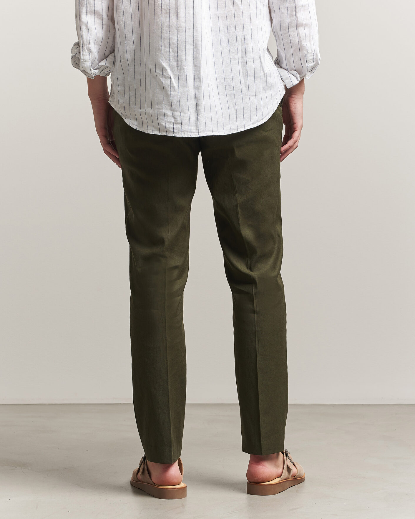 Herren | Hosen | Orlebar Brown | Ray Linen Pants Bayleaf Green