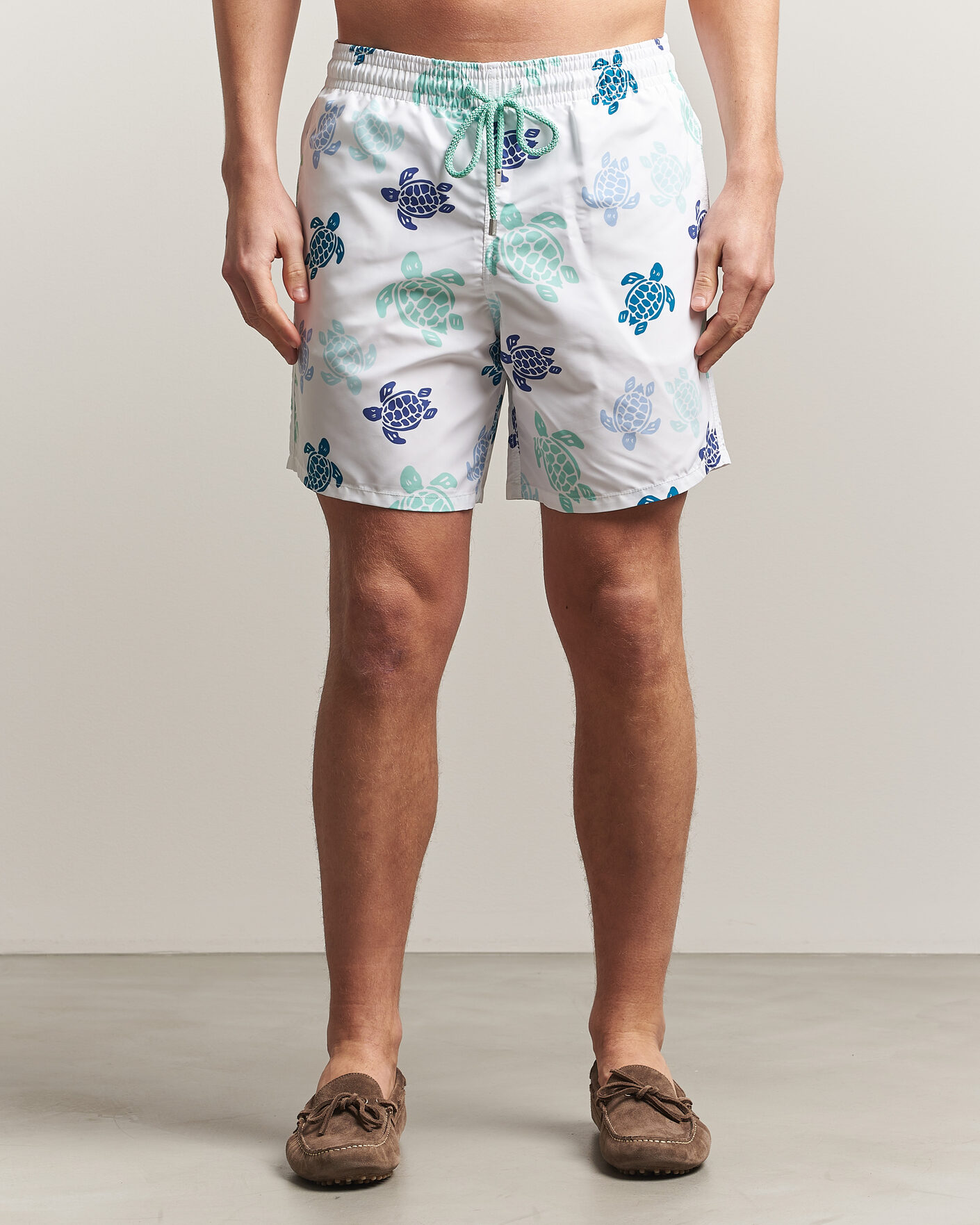Herren | Badehosen | Vilebrequin | Moorea Swimshorts Blanc