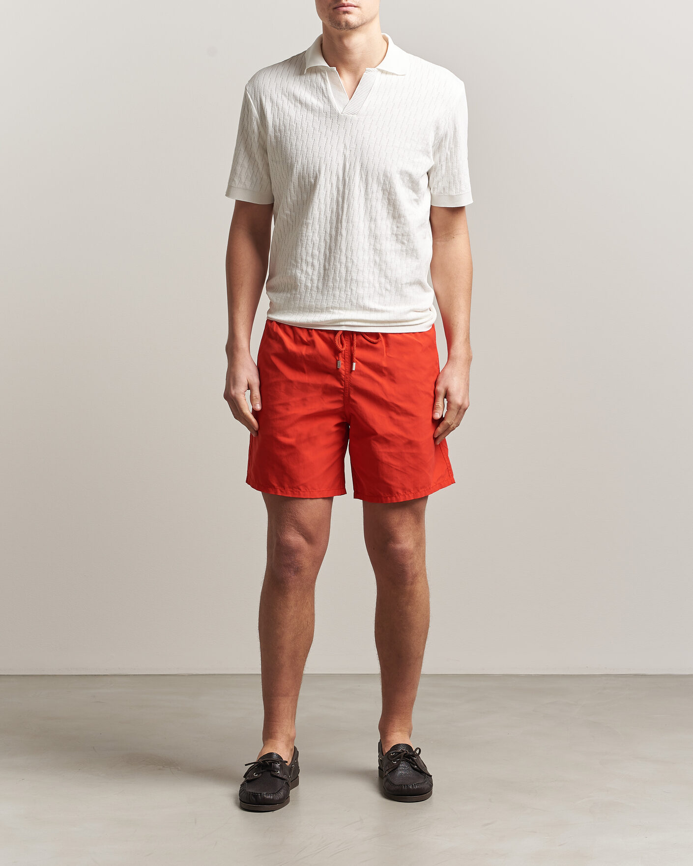 Herren | Badehosen | Vilebrequin | Moorea Swimshorts Coquelicot