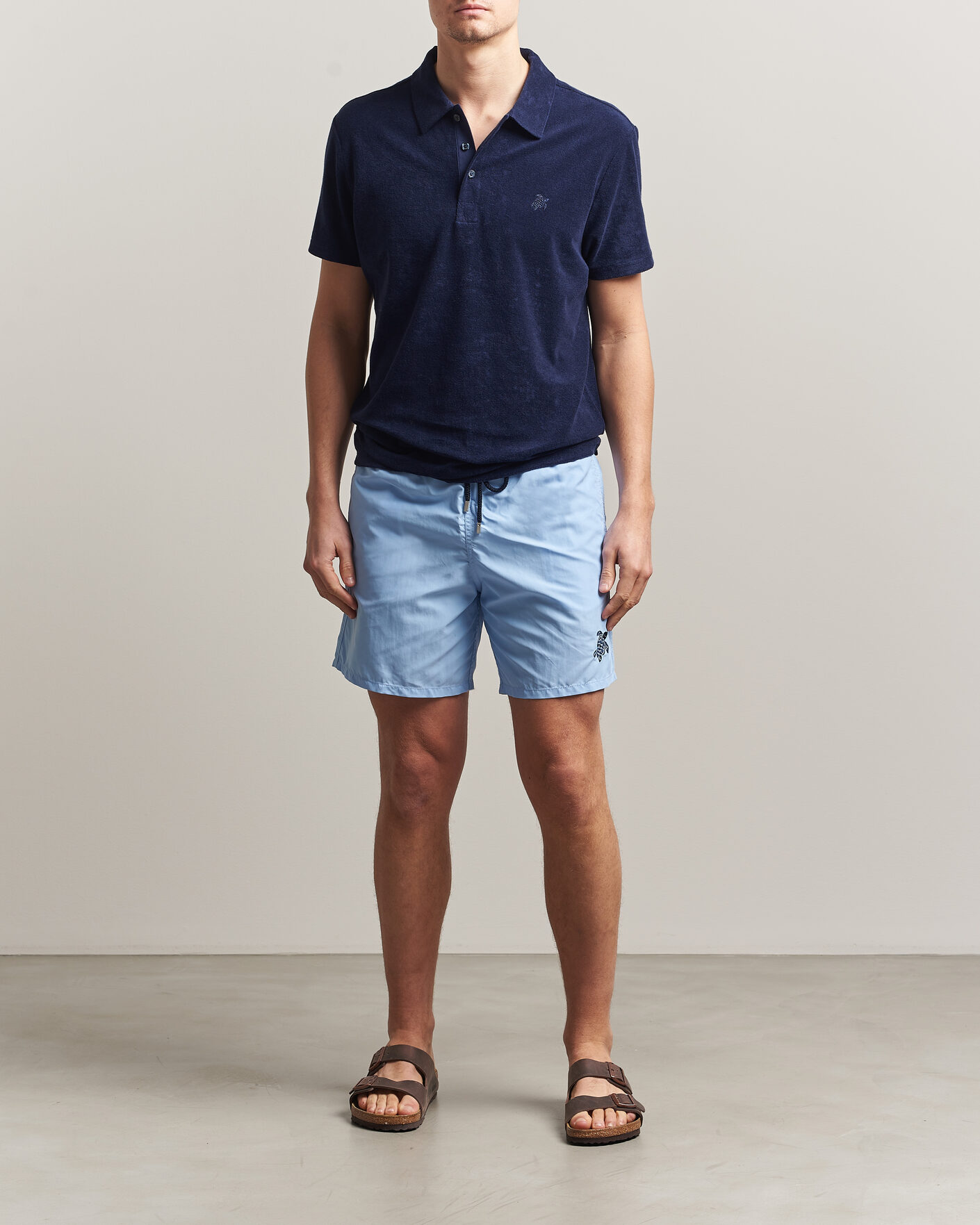 Herren | Poloshirts | Vilebrequin | Pheonix Terry Polo Bleu Marine