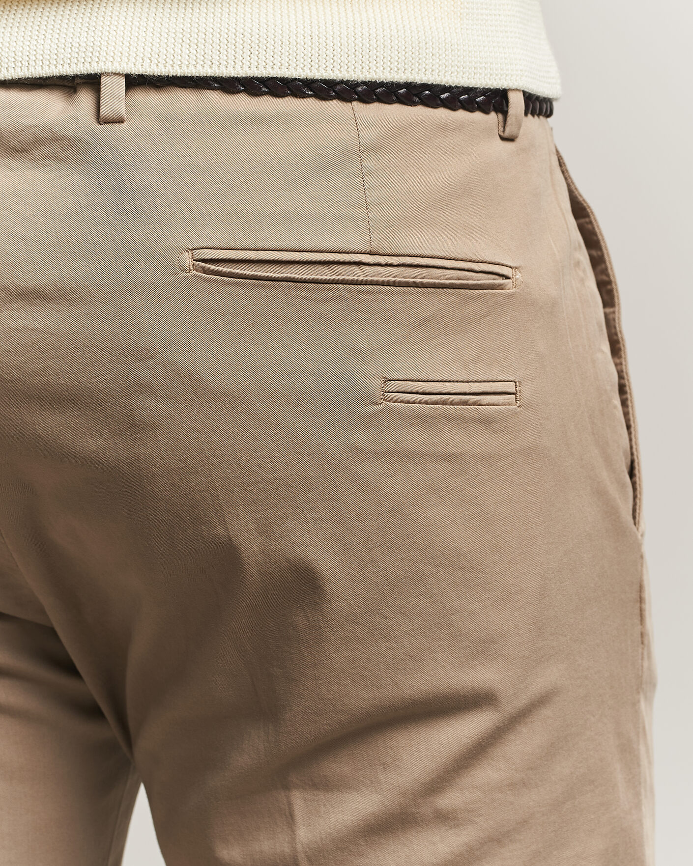 Herren | Hosen | Briglia 1949 | Slim Fit Cotton Chinos Taupe