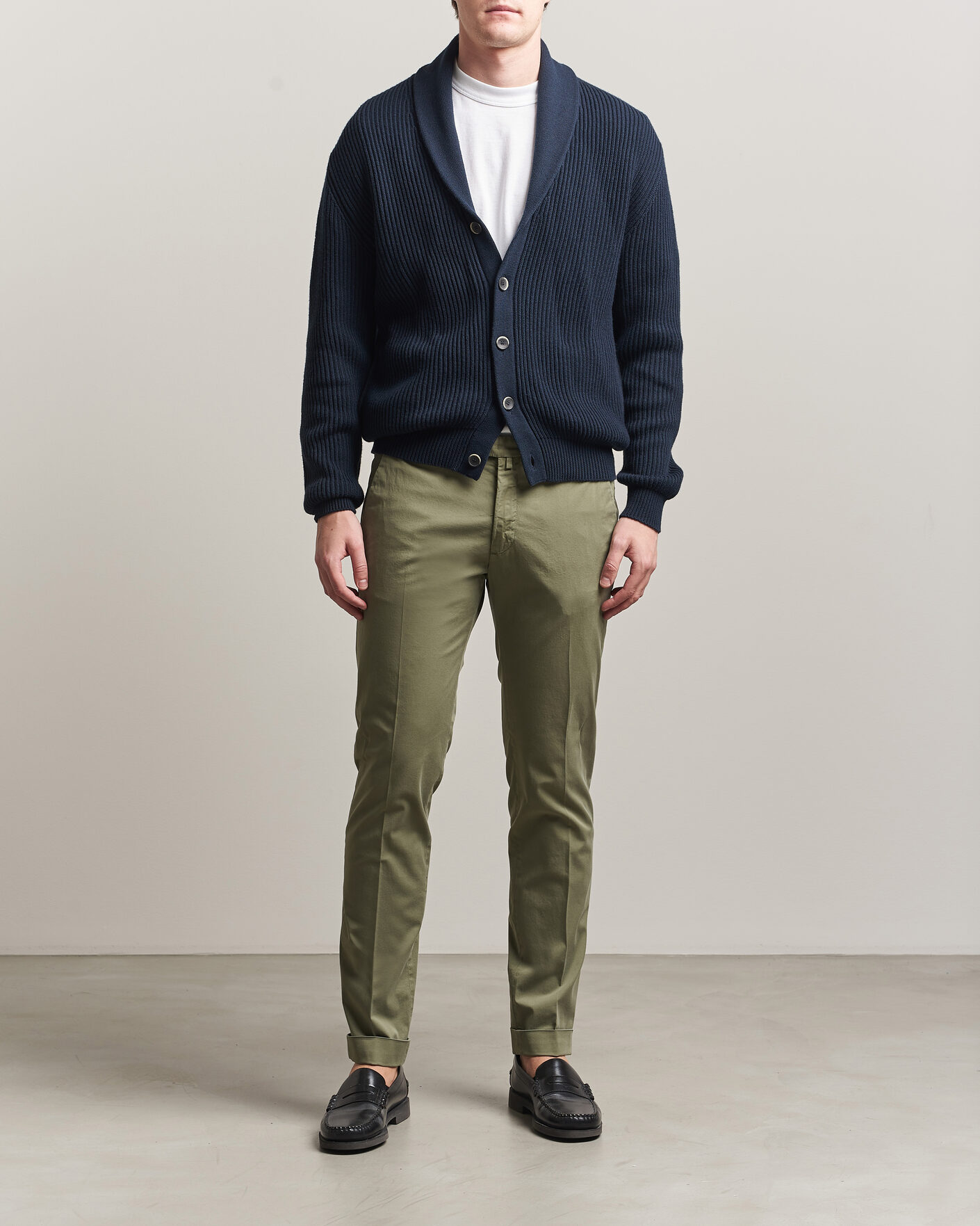 Herren | Hosen | Briglia 1949 | Slim Fit Cotton Chinos Olive