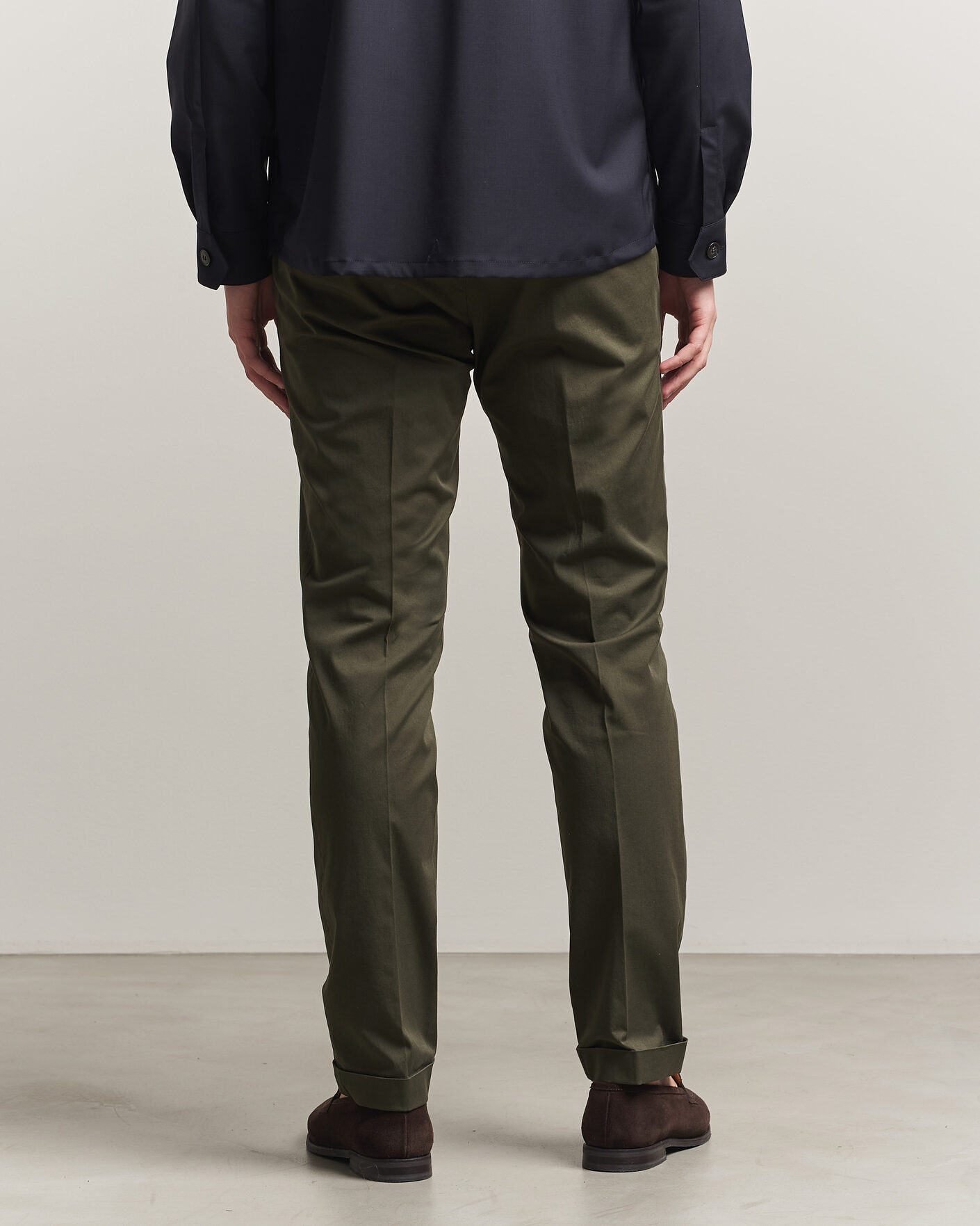 Herren | Hosen | Briglia 1949 | Slim Fit Cotton Chinos Dark Green