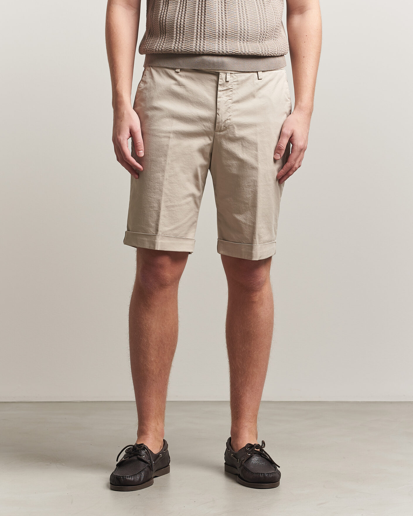 Herren | Shorts | Briglia 1949 | Cotton Stretch Shorts Beige