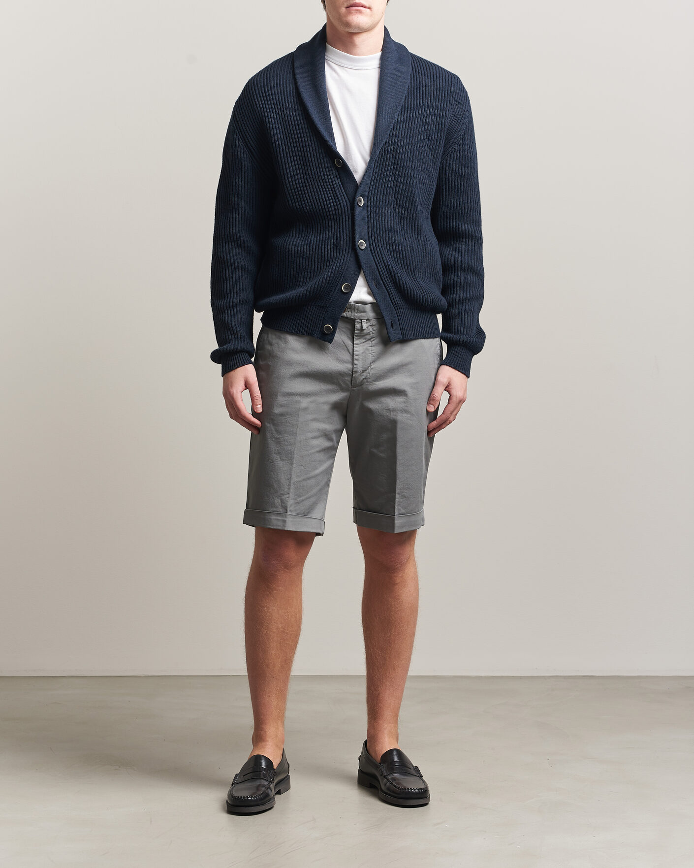 Herren | Shorts | Briglia 1949 | Cotton Stretch Shorts Grey