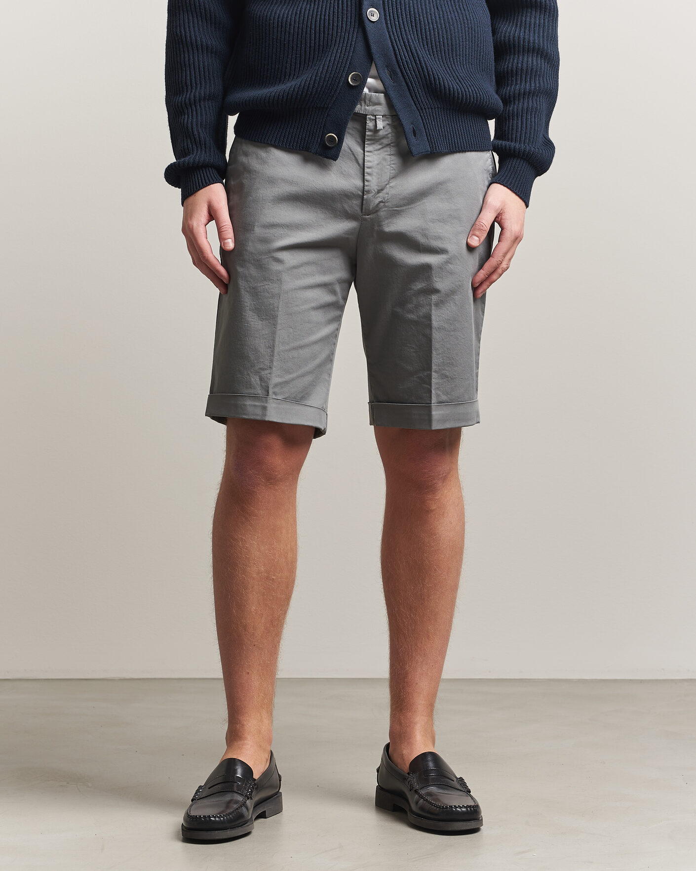 Herren | Shorts | Briglia 1949 | Cotton Stretch Shorts Grey