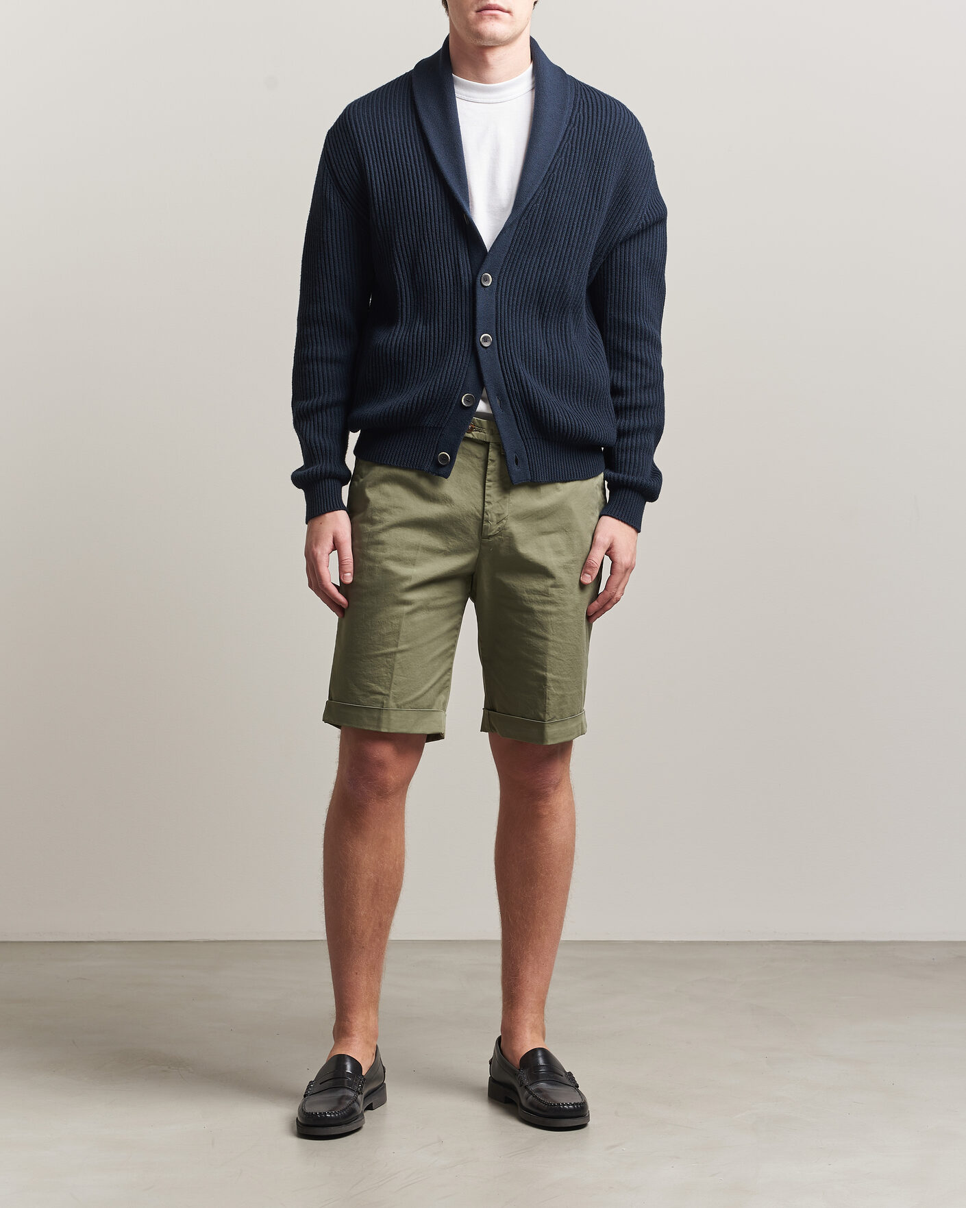 Herren | Shorts | Briglia 1949 | Cotton Stretch Shorts Olive