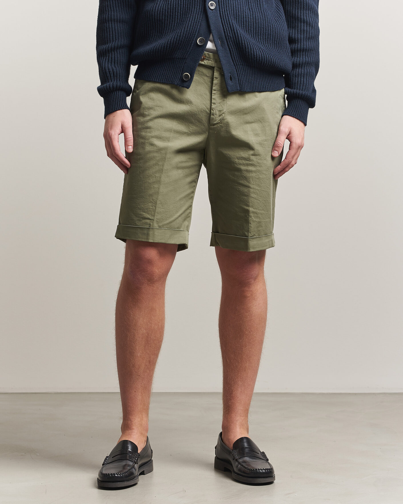 Herren | Shorts | Briglia 1949 | Cotton Stretch Shorts Olive
