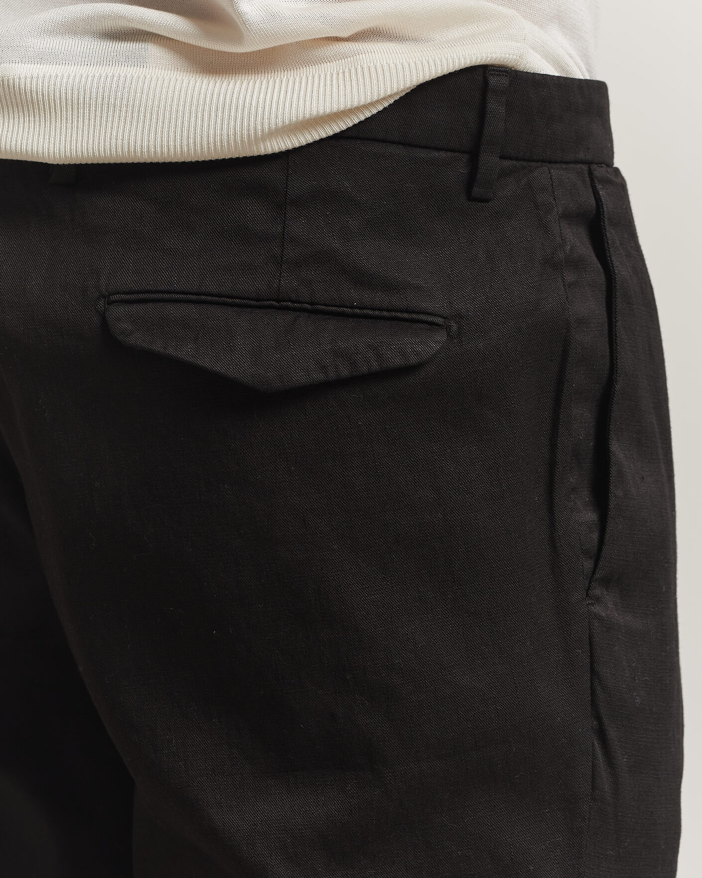 Herren | Hosen | Briglia 1949 | Pleated Linen Trousers Black