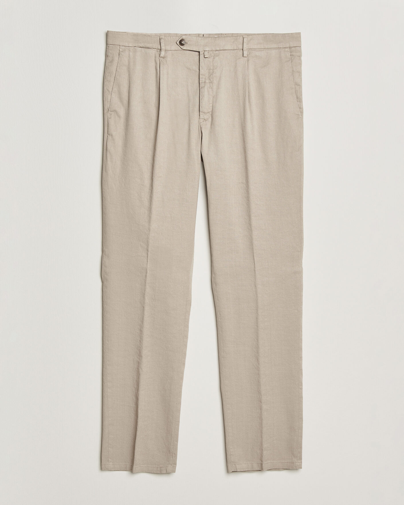 Herren | Hosen | Briglia 1949 | Pleated Linen Trousers Beige