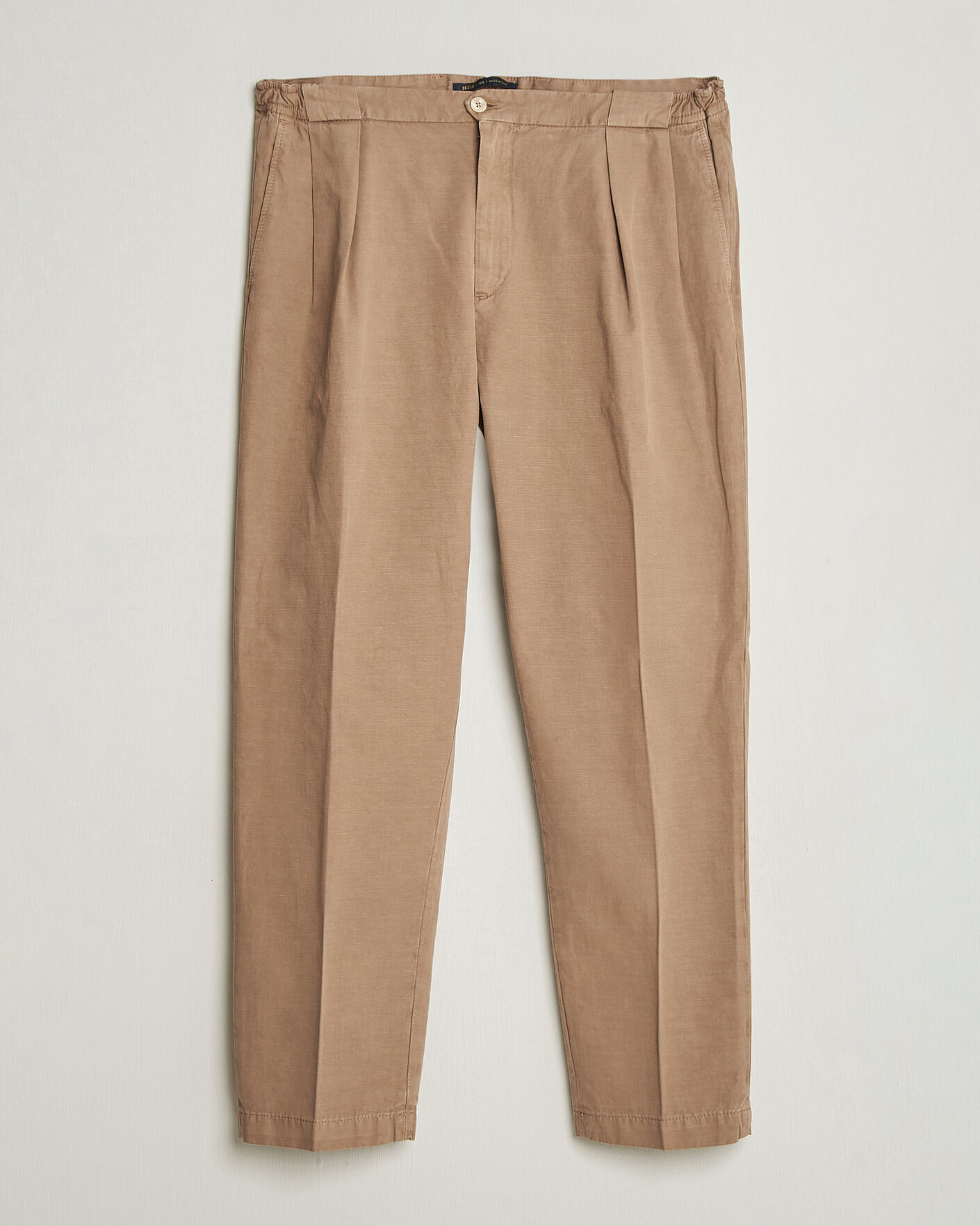 Herren | Hosen | Briglia 1949 | Portobello Loose Fit Cotton/Linen Trousers Beige