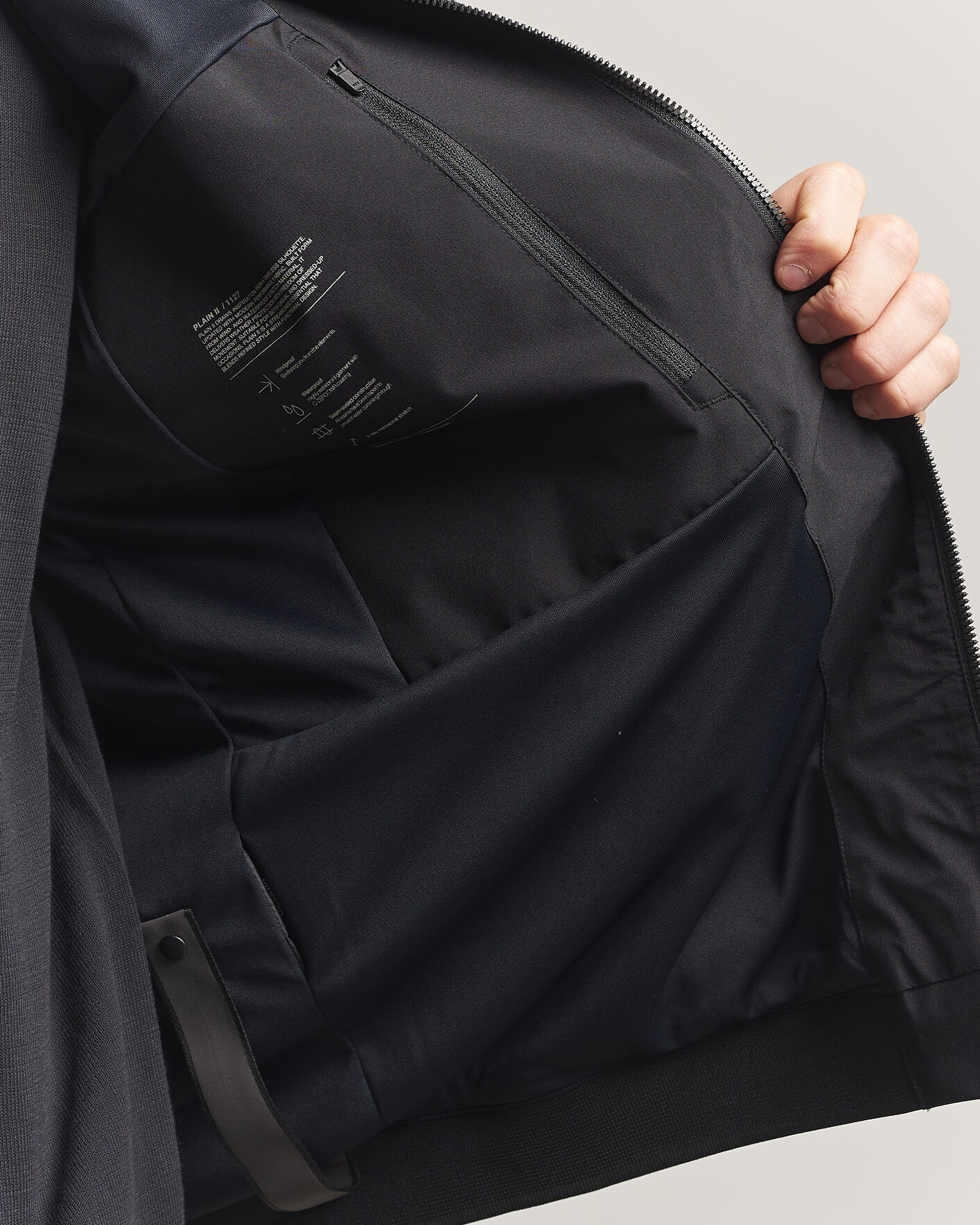 Herren | Jacken | Scandinavian Edition | Plain II Waterproof Jacket Onyx