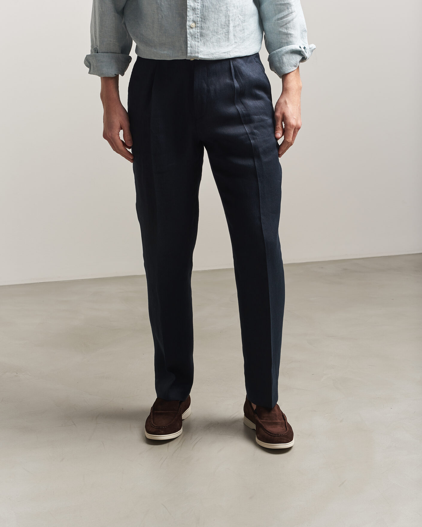 Herren | Loafer | Charles Tyrwhitt | Suede Slip On Loafers Chocolate Brown