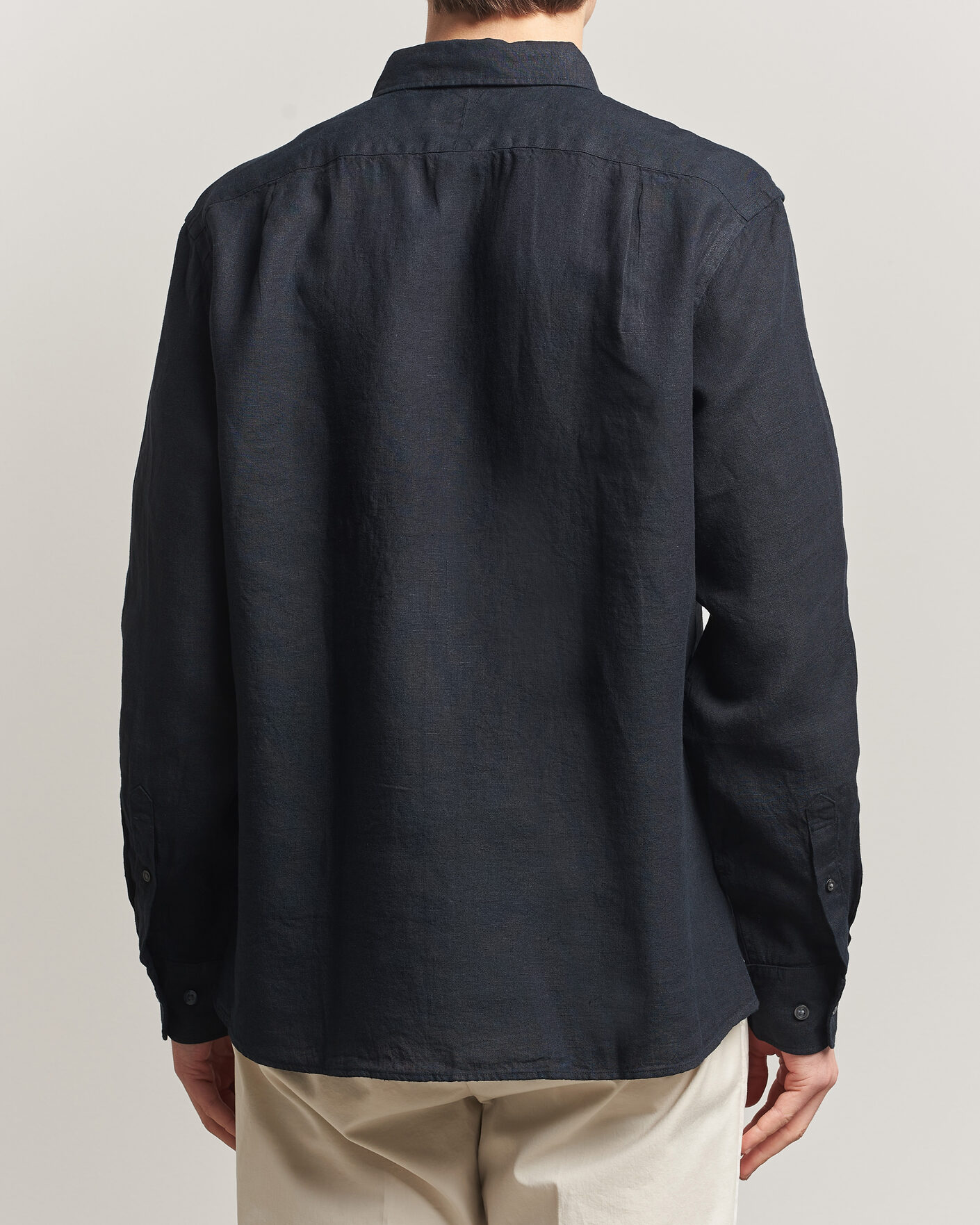 Herren | Hemden | Charles Tyrwhitt | Pure Linen Slim Fit Shirt Black