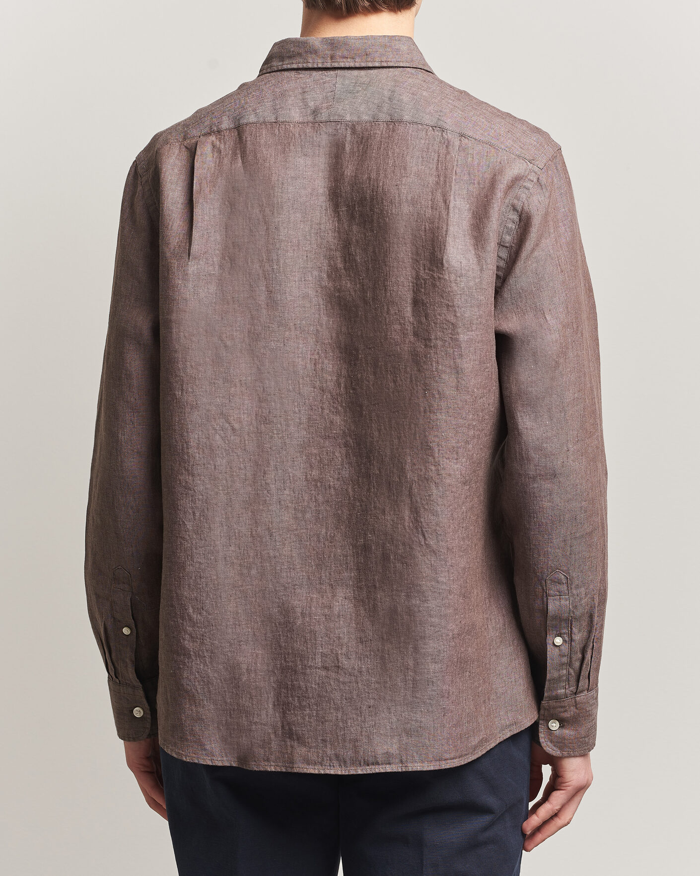 Herren | Hemden | Charles Tyrwhitt | Pure Linen Slim Fit Shirt Mocha