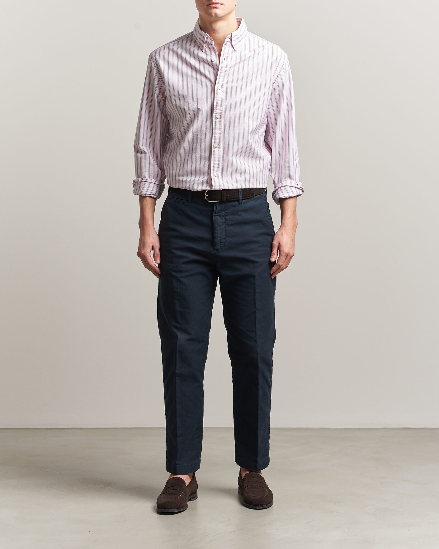 Herren | Hemden | Charles Tyrwhitt | Button Down Stretch Oxford Shirt Light Pink