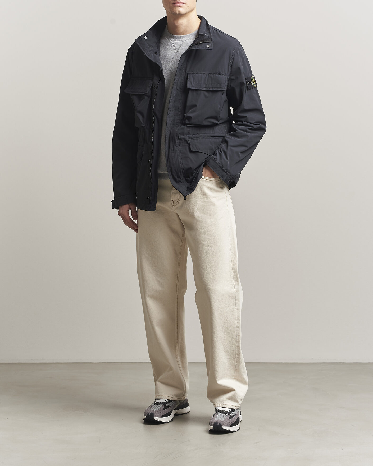 Herren | Jacken | Stone Island | Micro Twill Field Jacket Black
