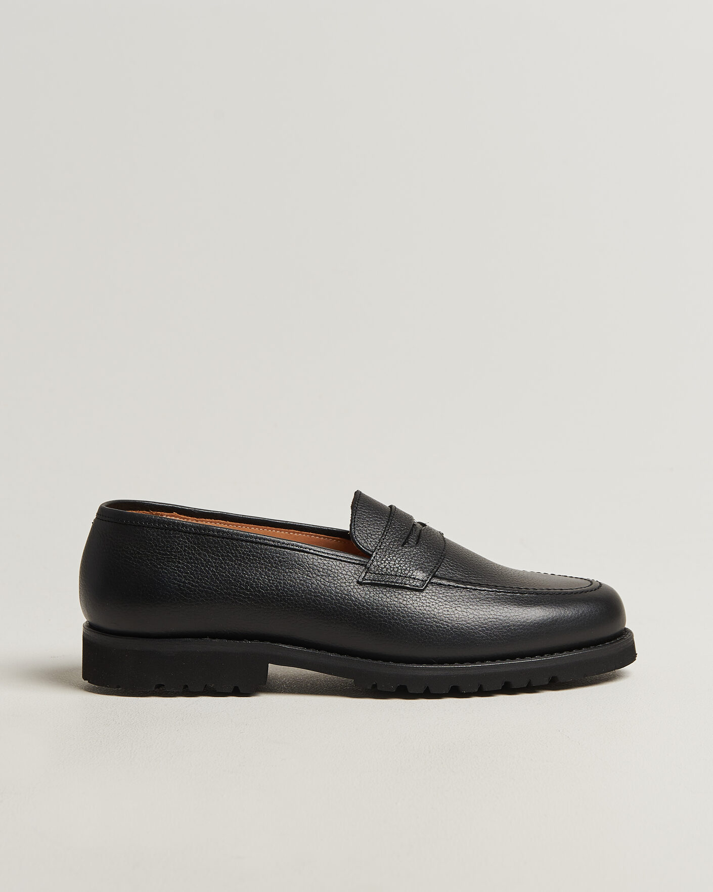 Herren | Loafer | Myrqvist for Care of Carl | Myrqvist Stenhammar II Vibram Loafer Black Grained Calf