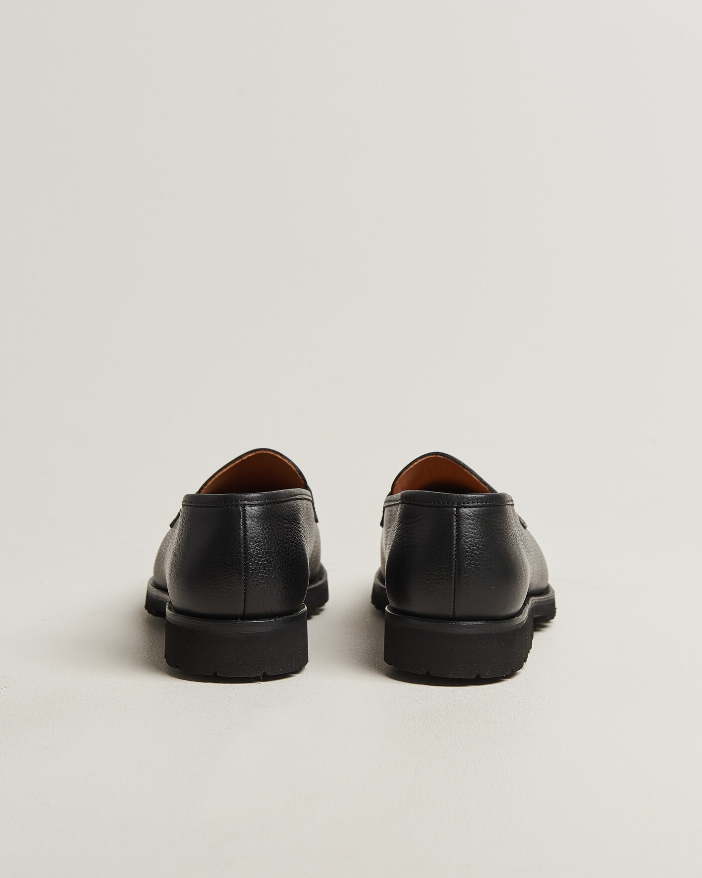 Herren | Loafer | Myrqvist for Care of Carl | Myrqvist Stenhammar II Vibram Loafer Black Grained Calf