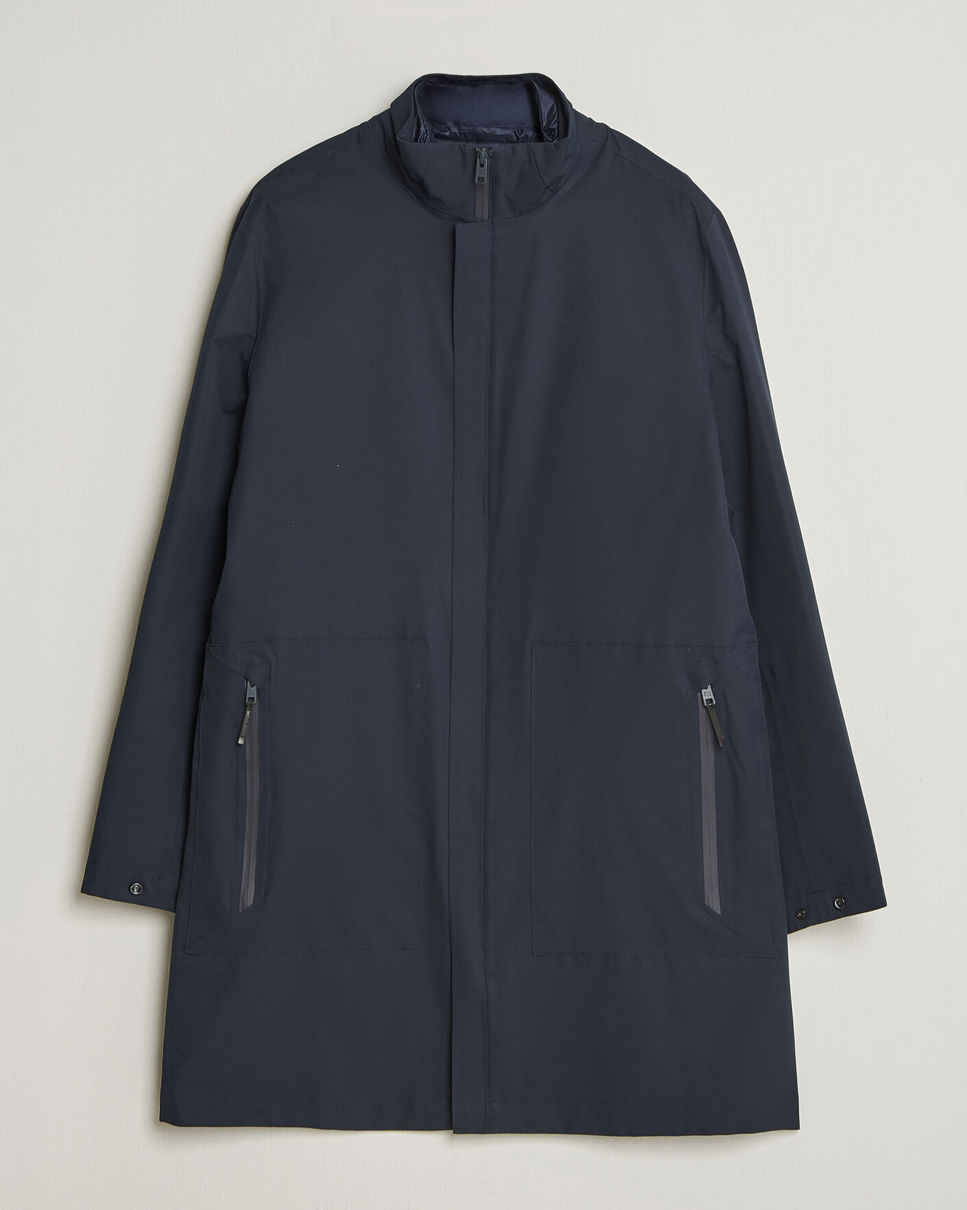 Herren | Jacken | Woolrich | Two Layer 2 in 1 Carcoat Melton Blue