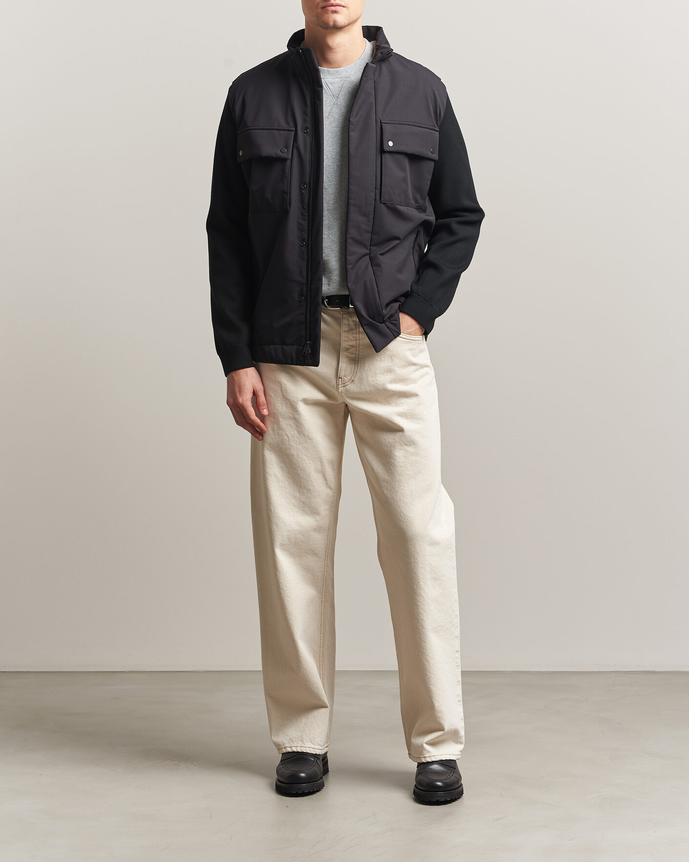 Herren | Jacken | Woolrich | Two Layers Hybrid Jacket Black