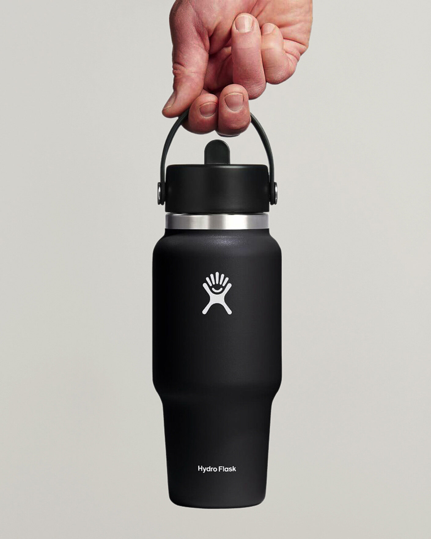 Herren | Outdoor living | Hydro Flask | Travel Bottle Flex Straw Cap 24oz Black