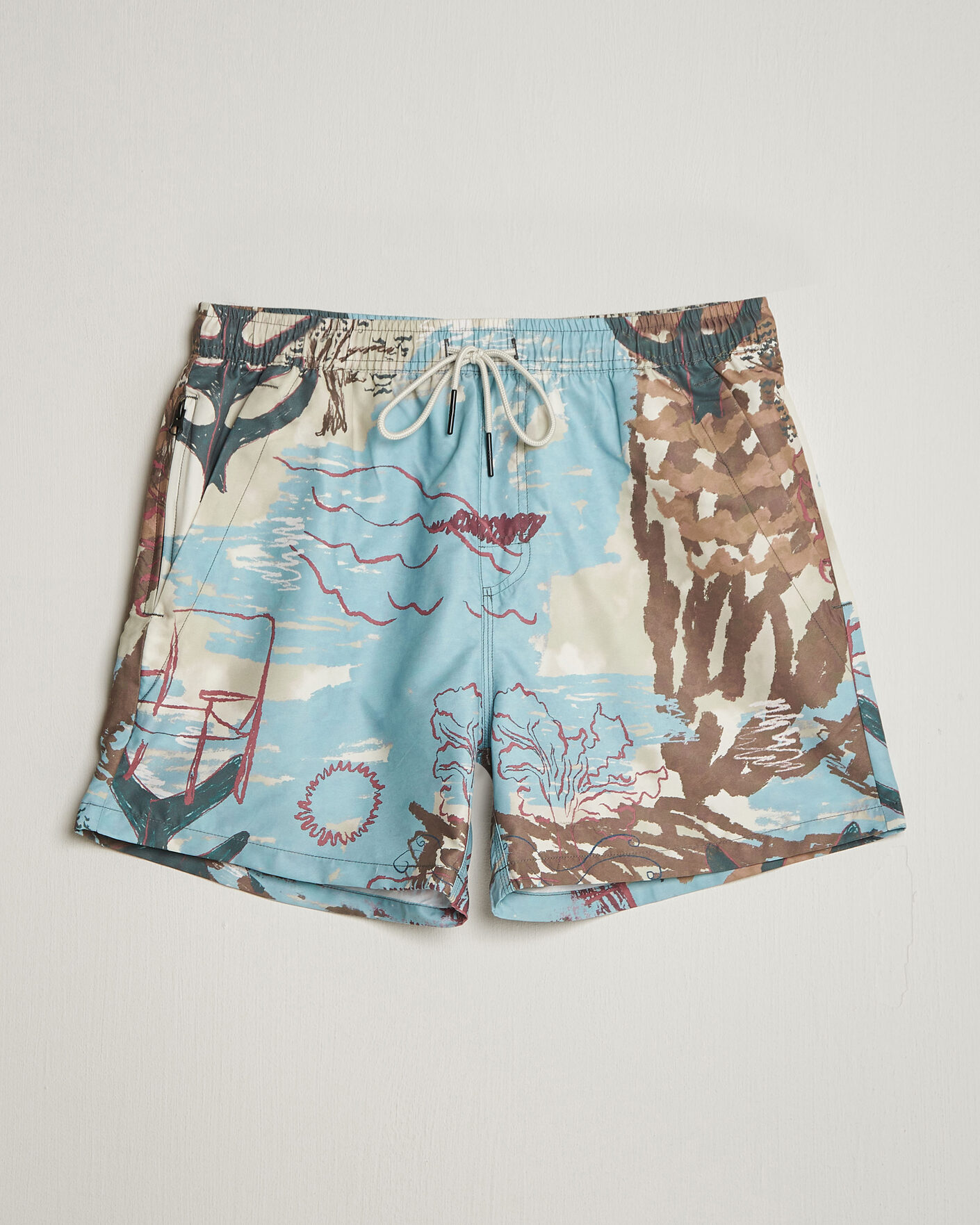 Herren | Badehosen | OAS | Printed Swimshorts Montara