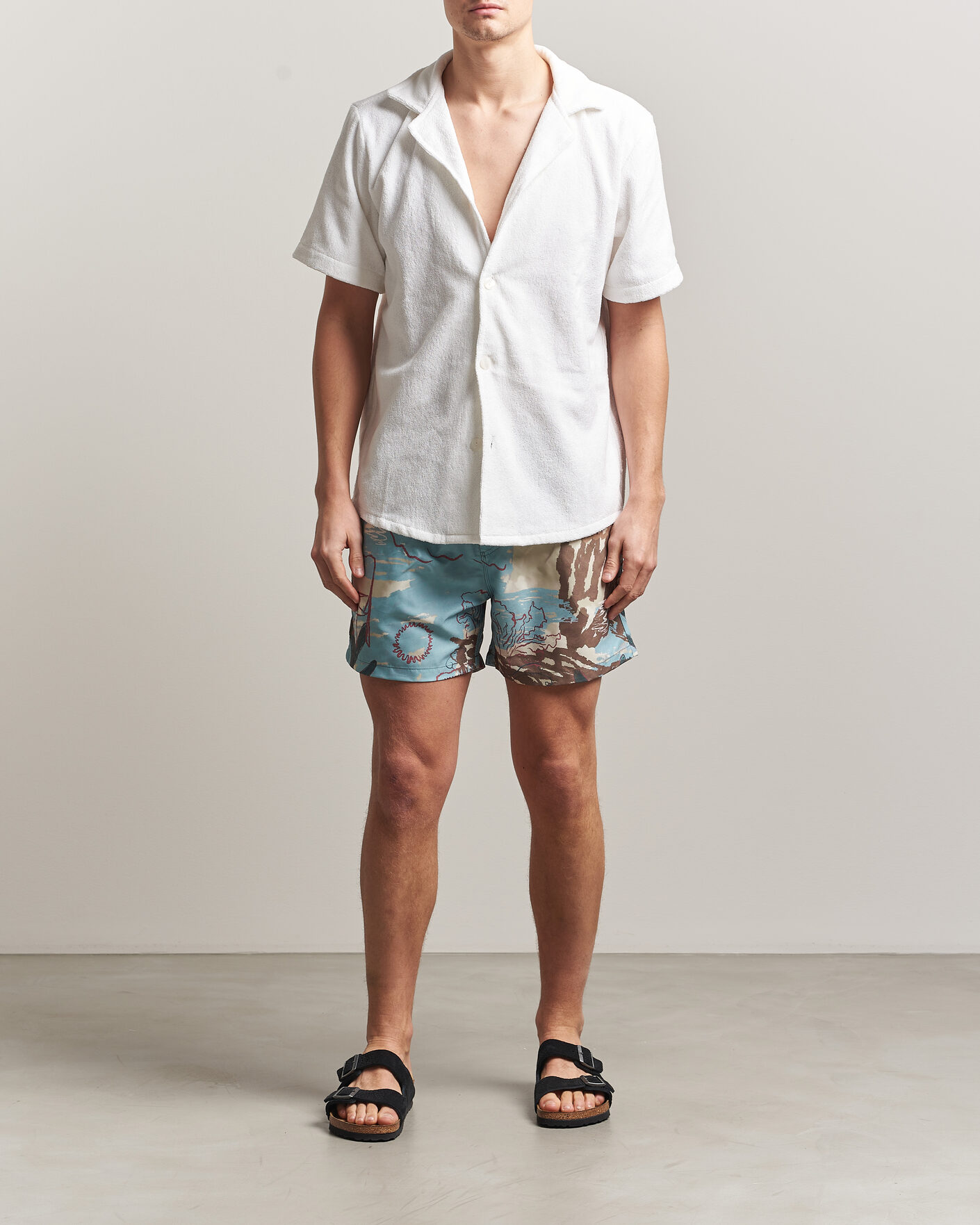 Herren | Badehosen | OAS | Printed Swimshorts Montara