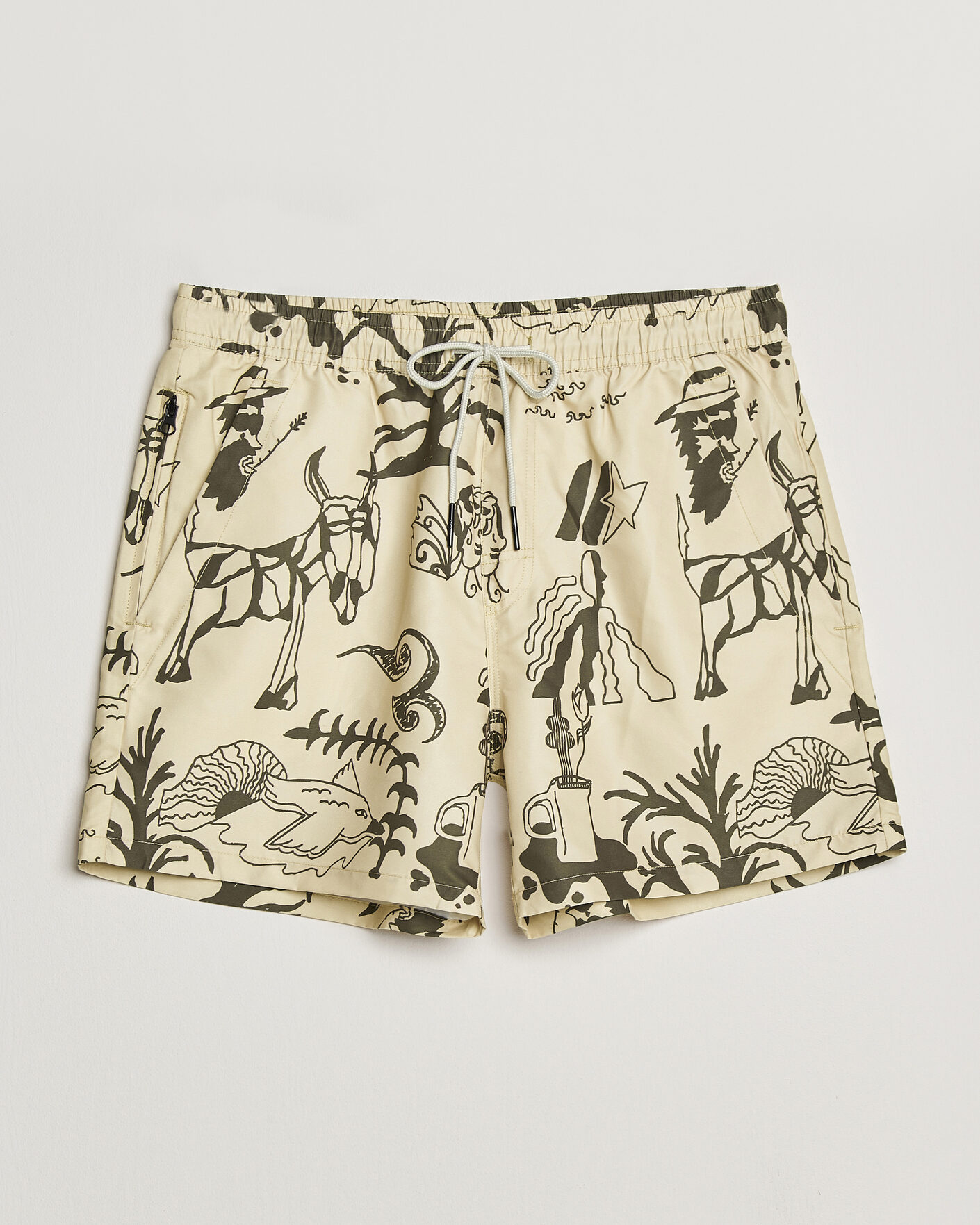 Herren | Badehosen | OAS | Printed Swimshorts Poplan