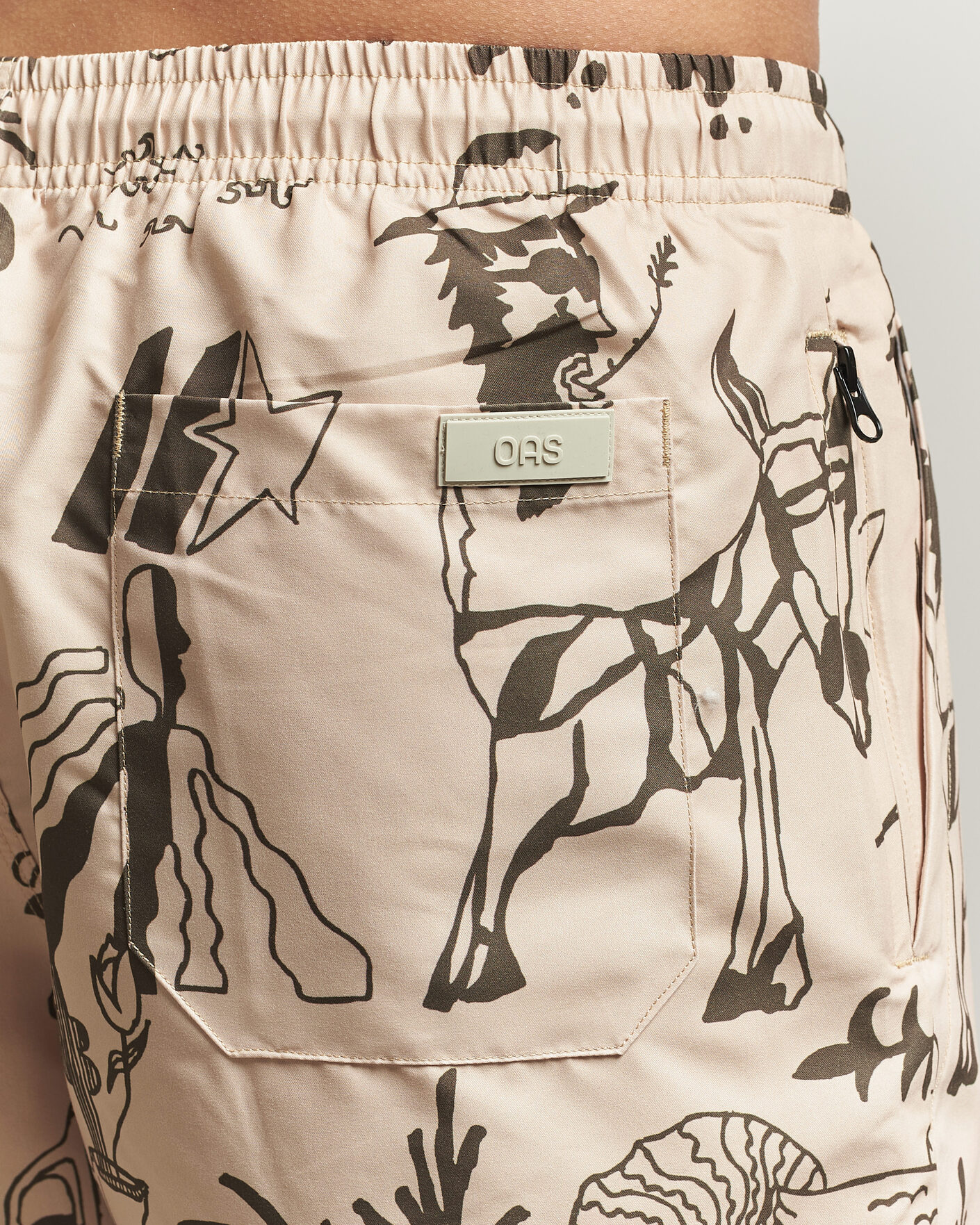 Herren | Badehosen | OAS | Printed Swimshorts Poplan