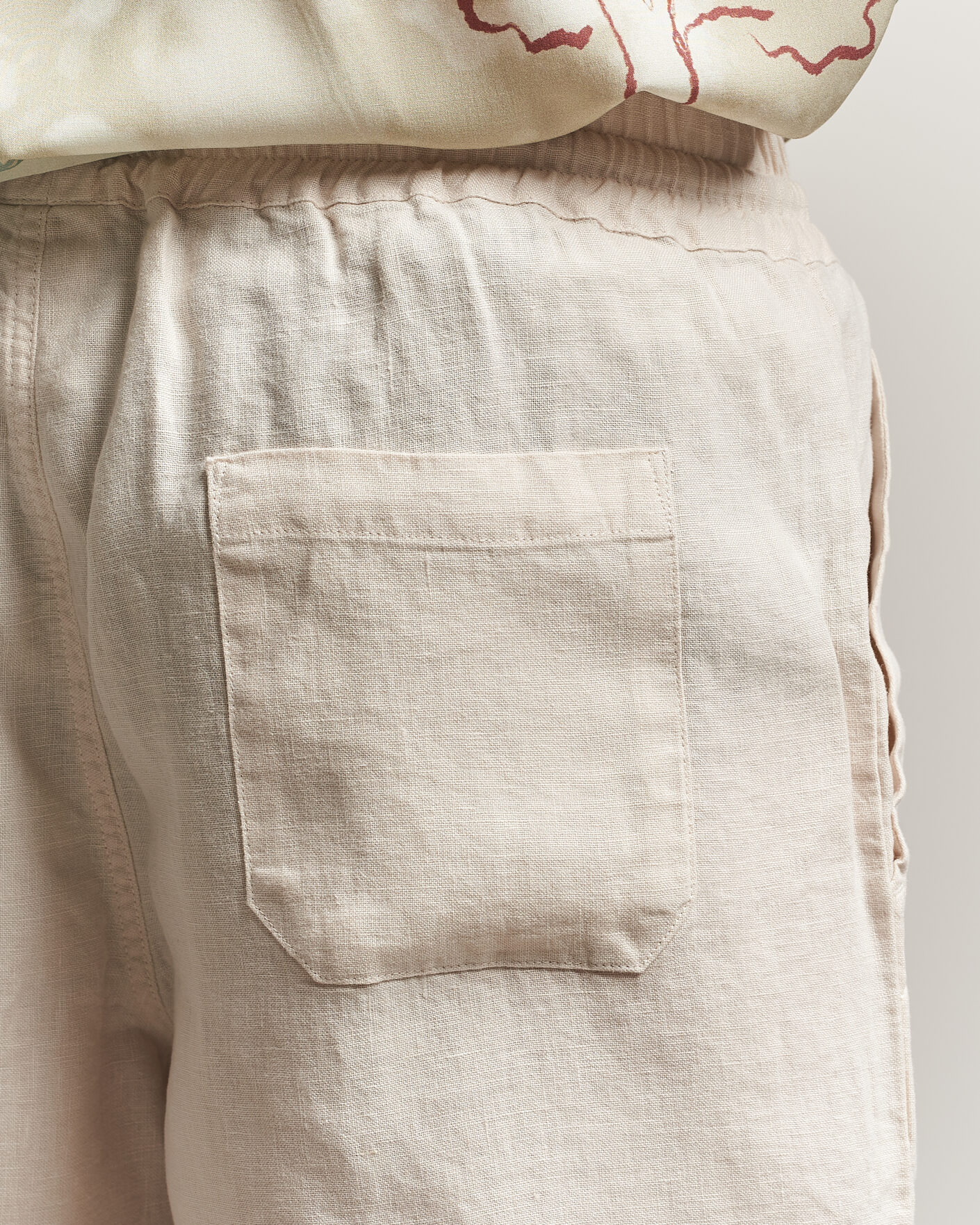 Herren | Shorts | OAS | Porto Linen Shorts Beige