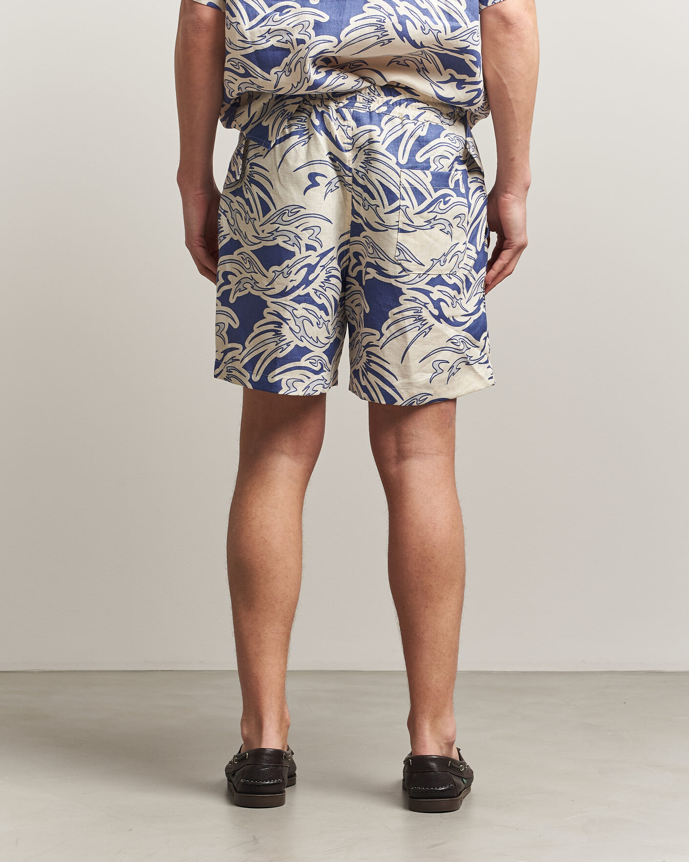 Herren | Shorts | OAS | Porto Linen Shorts Rogue Blue