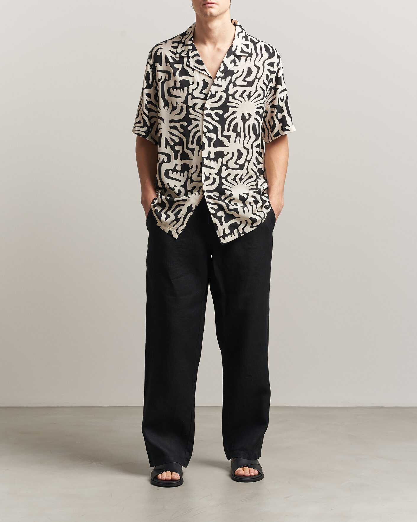 Herren | Hemden | OAS | Rocco Viscose Short Sleeve Shirt Loefy