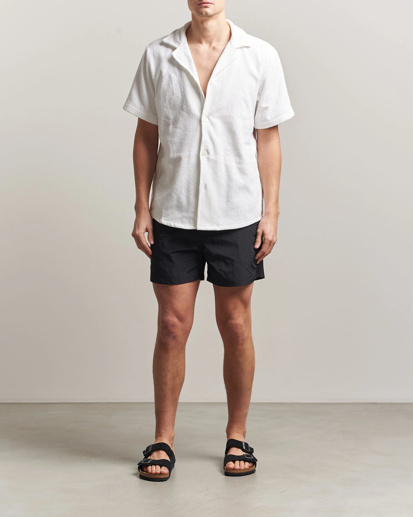Herren | Badehosen | OAS | Plain Swimshorts Black