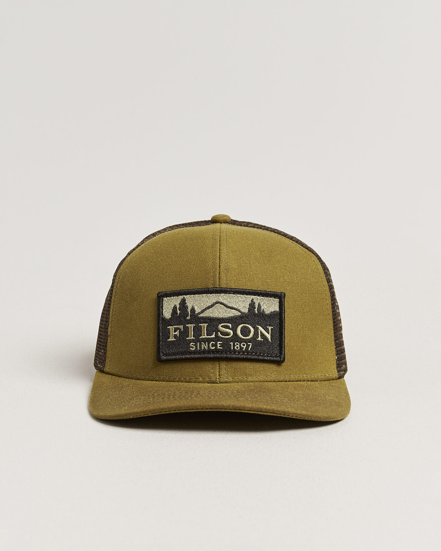 Herren | Hüte & Mützen | Filson | Scenic Waxed Logger Mesh Cap Dark Tan