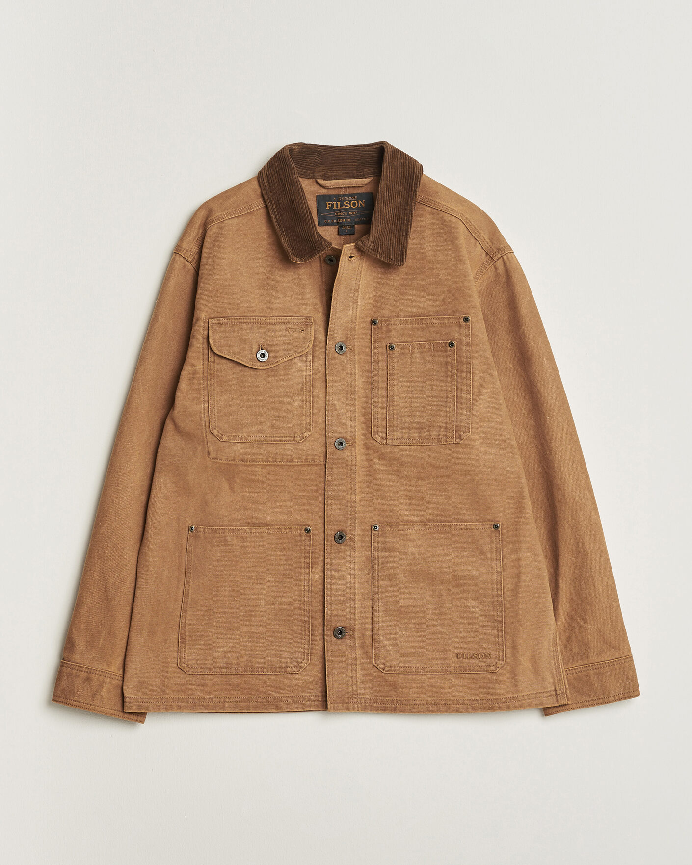 Herren | Jacken | Filson | Rustic Canvas Barn Coat Whiskey