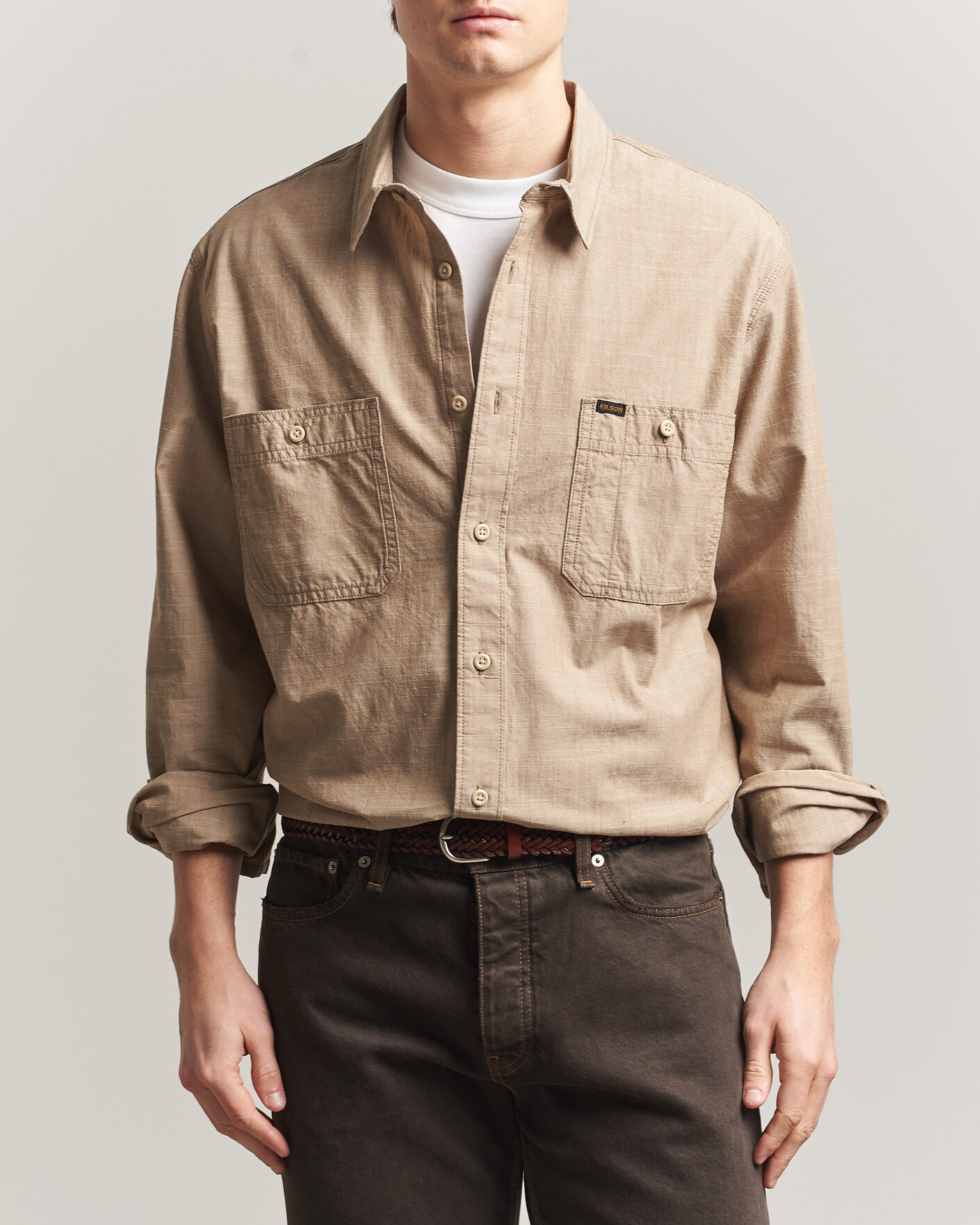 Herren | Hemden | Filson | Chambray CPO Shirt Tan