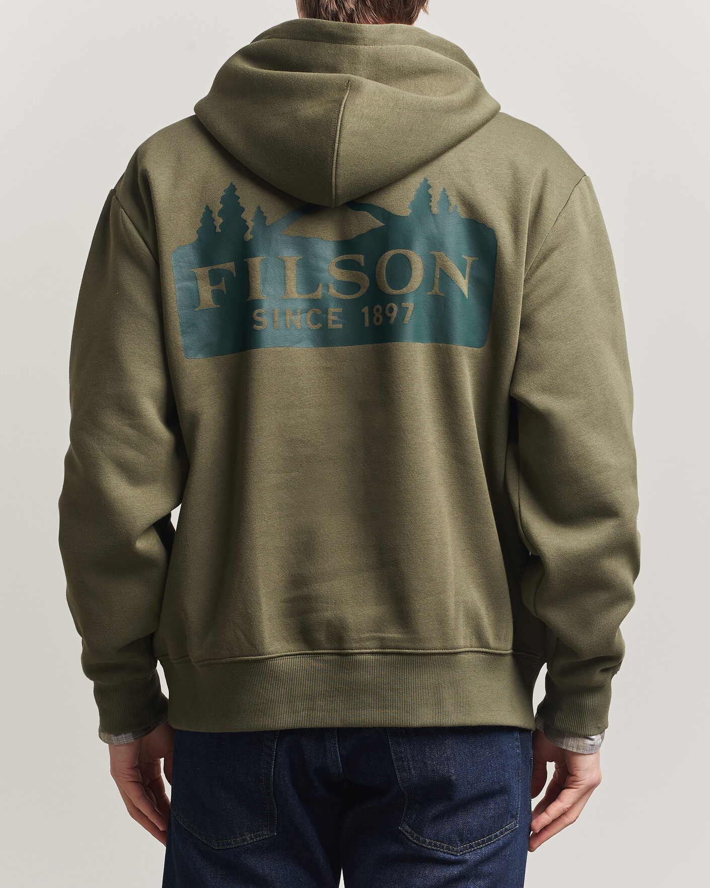 Herren | Pullover | Filson | Scenic Graphic Hoodie Surplus Green