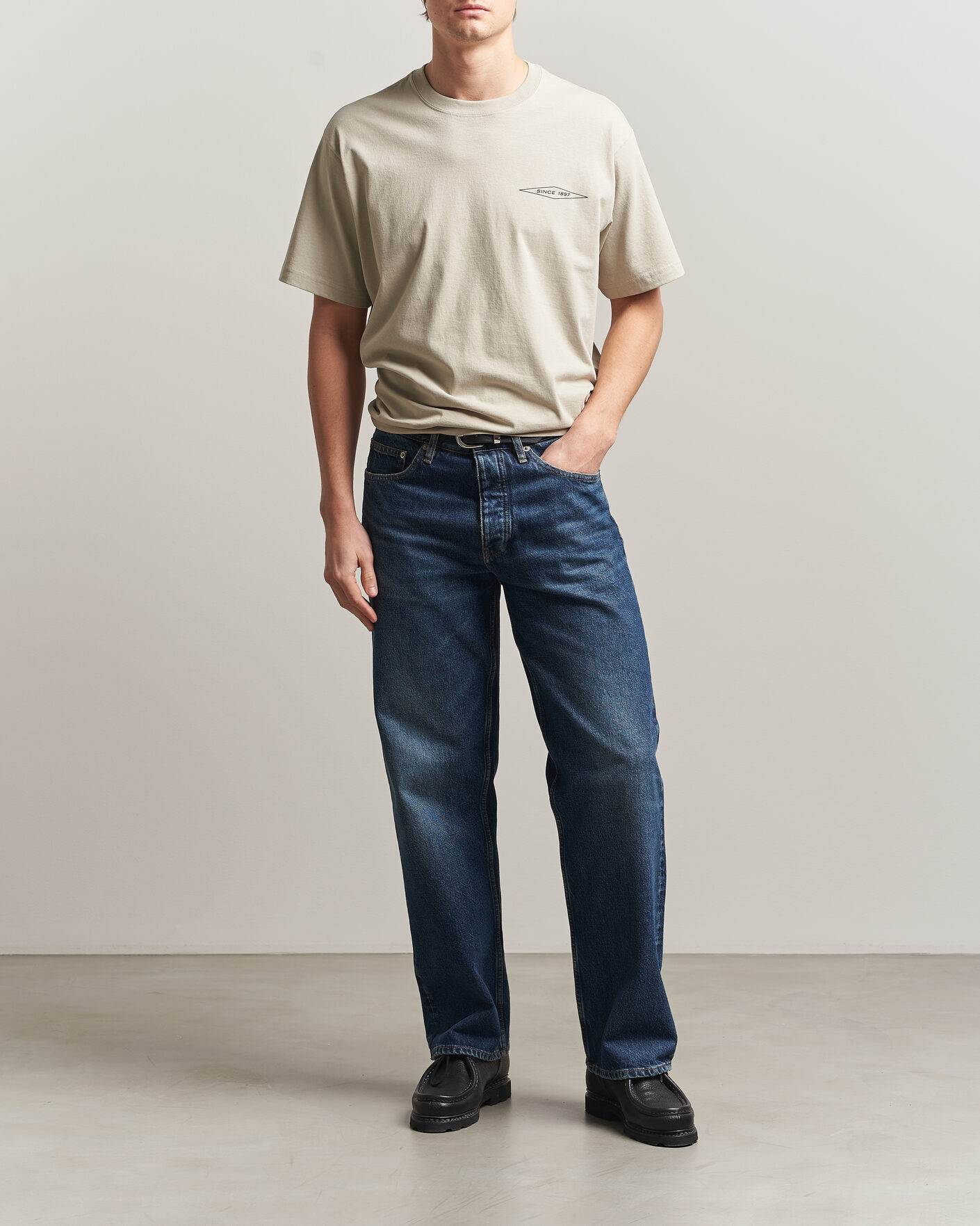 Herren | T-Shirts | Filson | Diamond Graphic T-Shirt Sky Grey