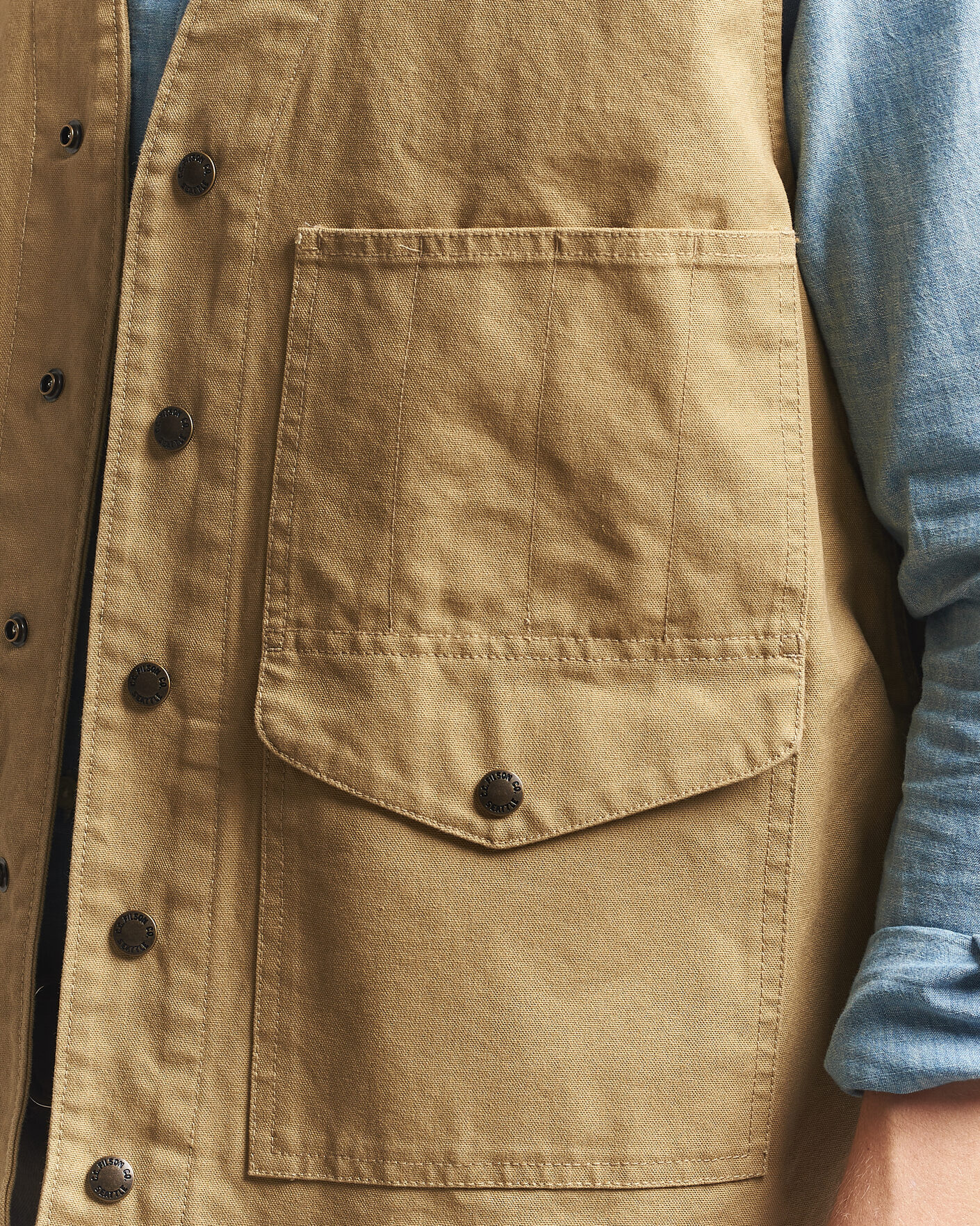 Herren | Westen | Filson | Dry Tin Vest Tan