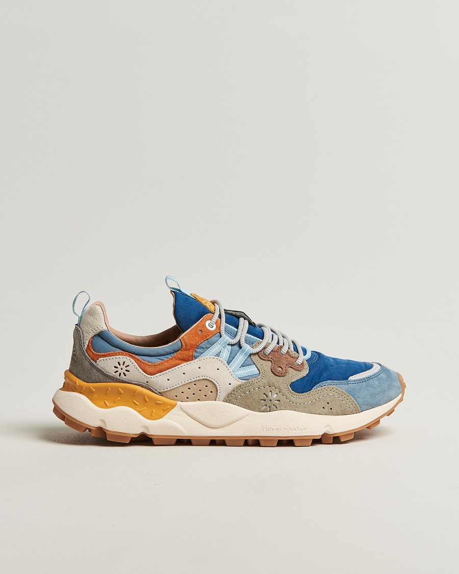 Herren | Sneaker | Flower Mountain | Yamano 3 Suede/Nylon Sneaker Blue Mix