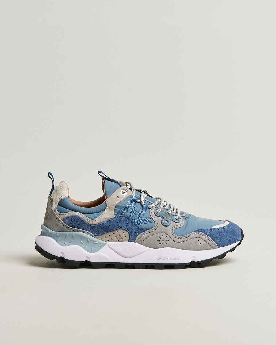 Herren | Sneaker | Flower Mountain | Yamano 3 Suede/Nylon Sneaker Light Blue