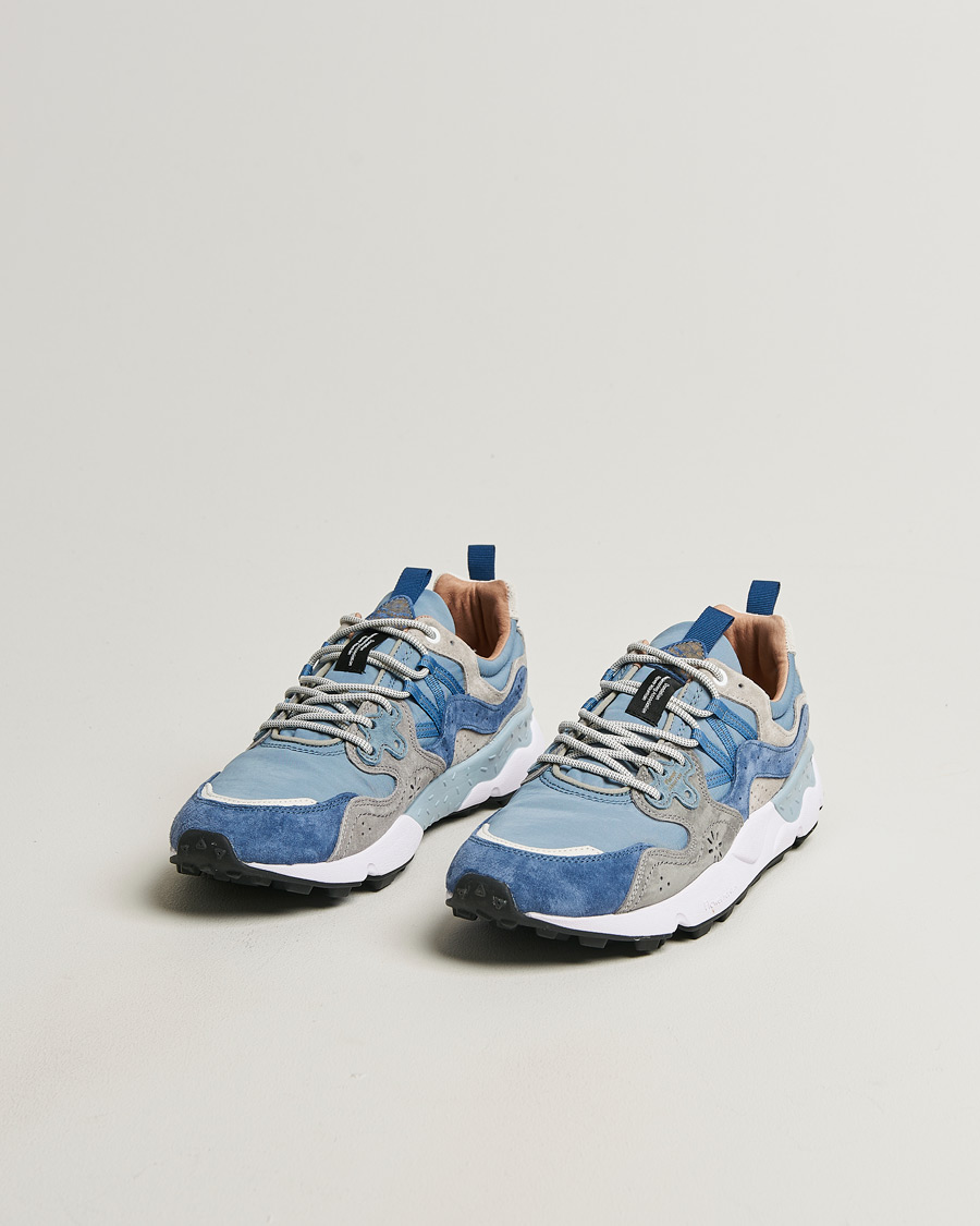 Herren | Sneaker | Flower Mountain | Yamano 3 Suede/Nylon Sneaker Light Blue