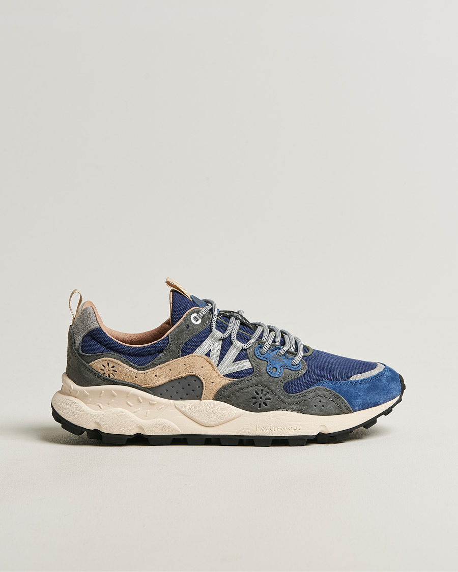 Herren | Sneaker | Flower Mountain | Yamano 3 Suede/Canvas Sneaker Blue/Grey