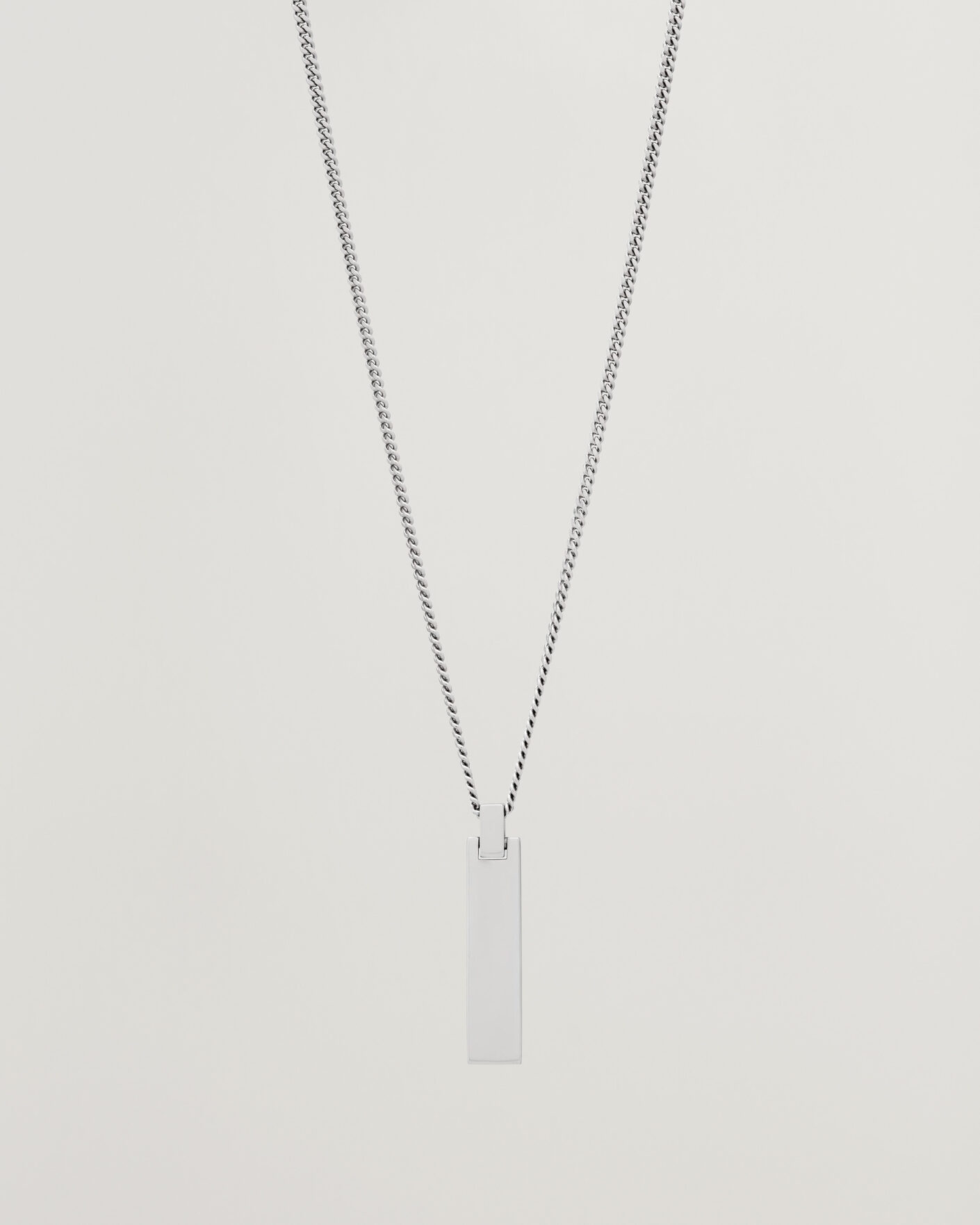 Herren | Schmuck | Tom Wood | ID Pendant 21,5 Inches Silver