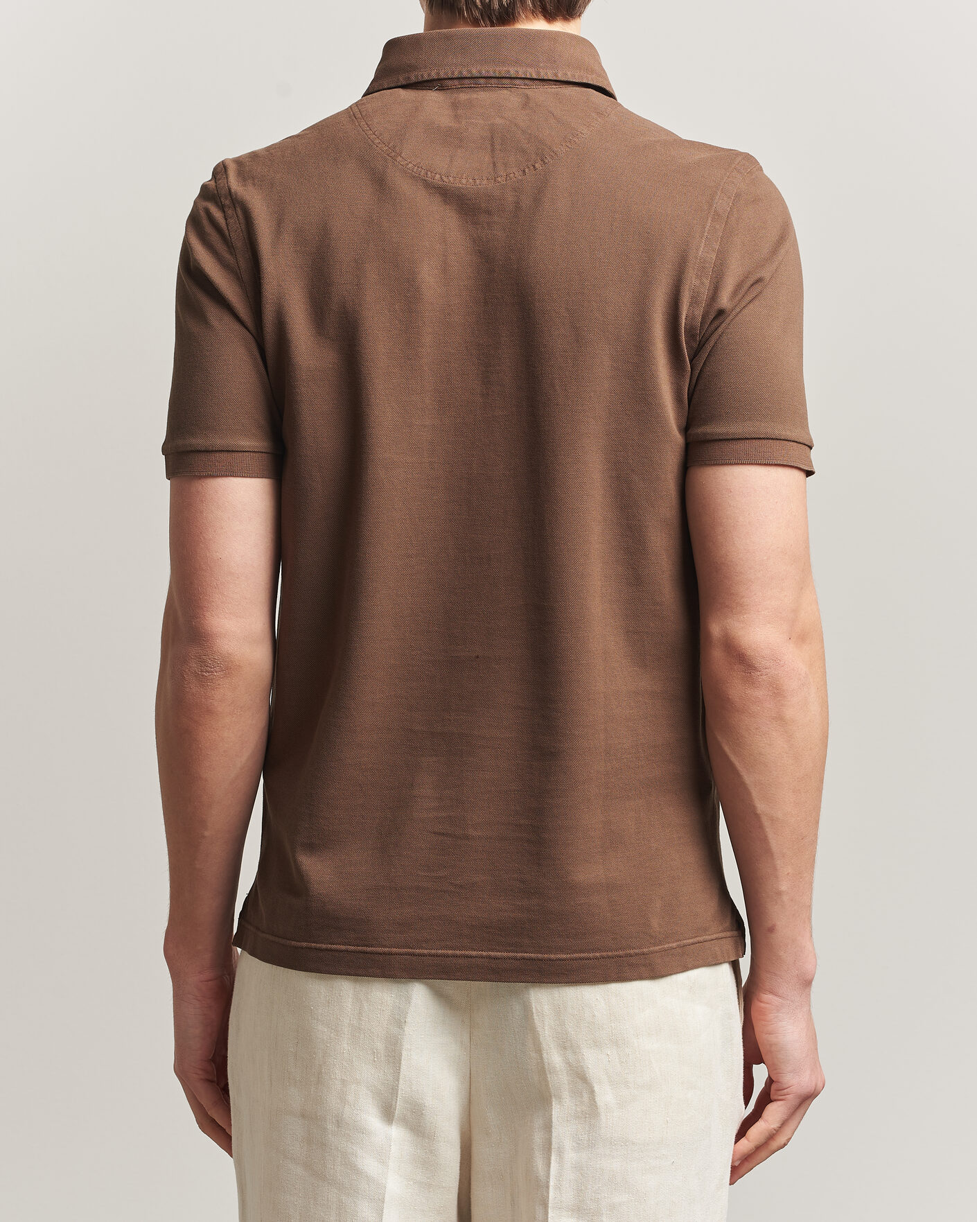 Herren | Poloshirts | Gran Sasso | Washed Polo Brown