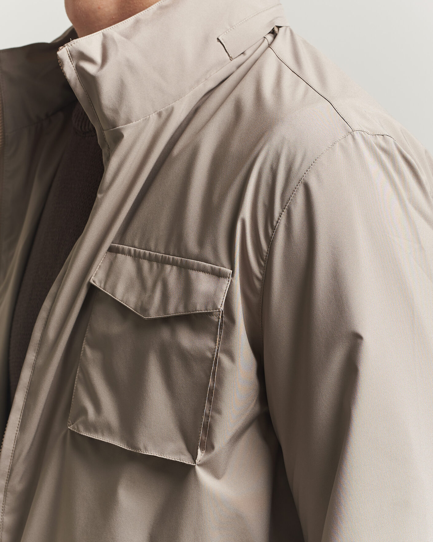 Herren | Jacken | Gran Sasso | Nylon Field Jacket Beige